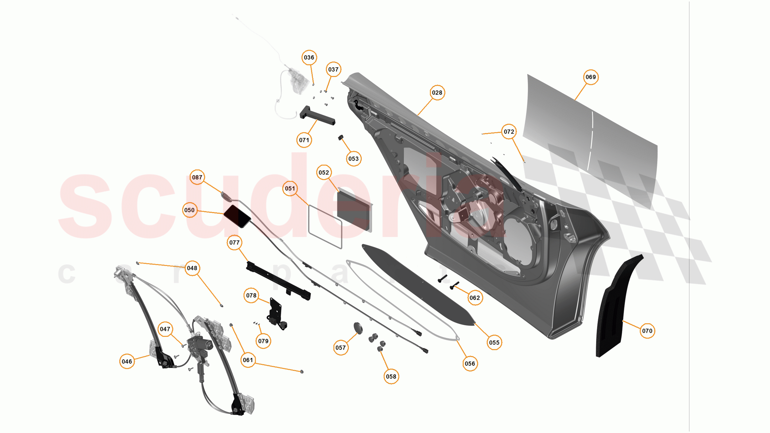 3 - A3 -CLOSURES - 3.2 - 02 - DOOR RH - INTERNAL of McLaren McLaren 650S Coupe