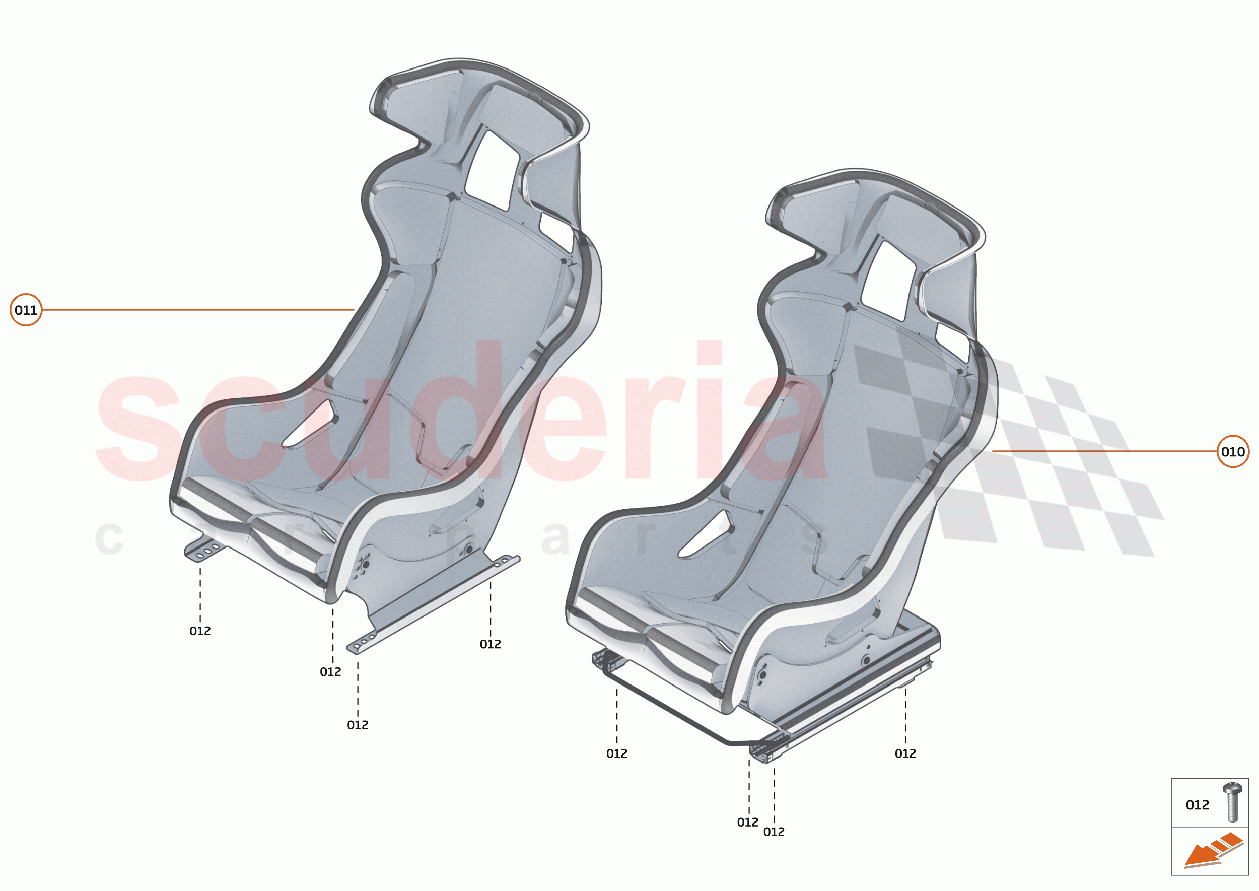 42 - INTERIOR SYSTEMS - 42.8 - SEAT ASSY of McLaren McLaren Senna GTR
