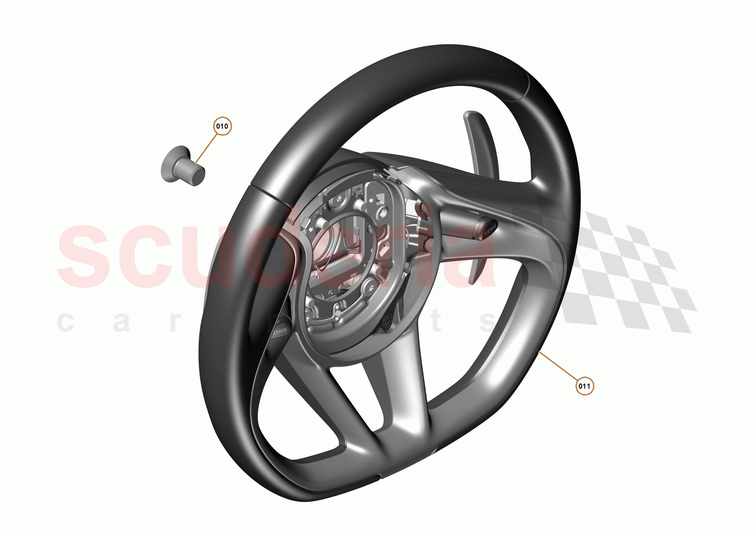 50 - INTERIOR RESTRAINTS - 50.5 - STEERING WHEEL of McLaren McLaren P1 Coupe