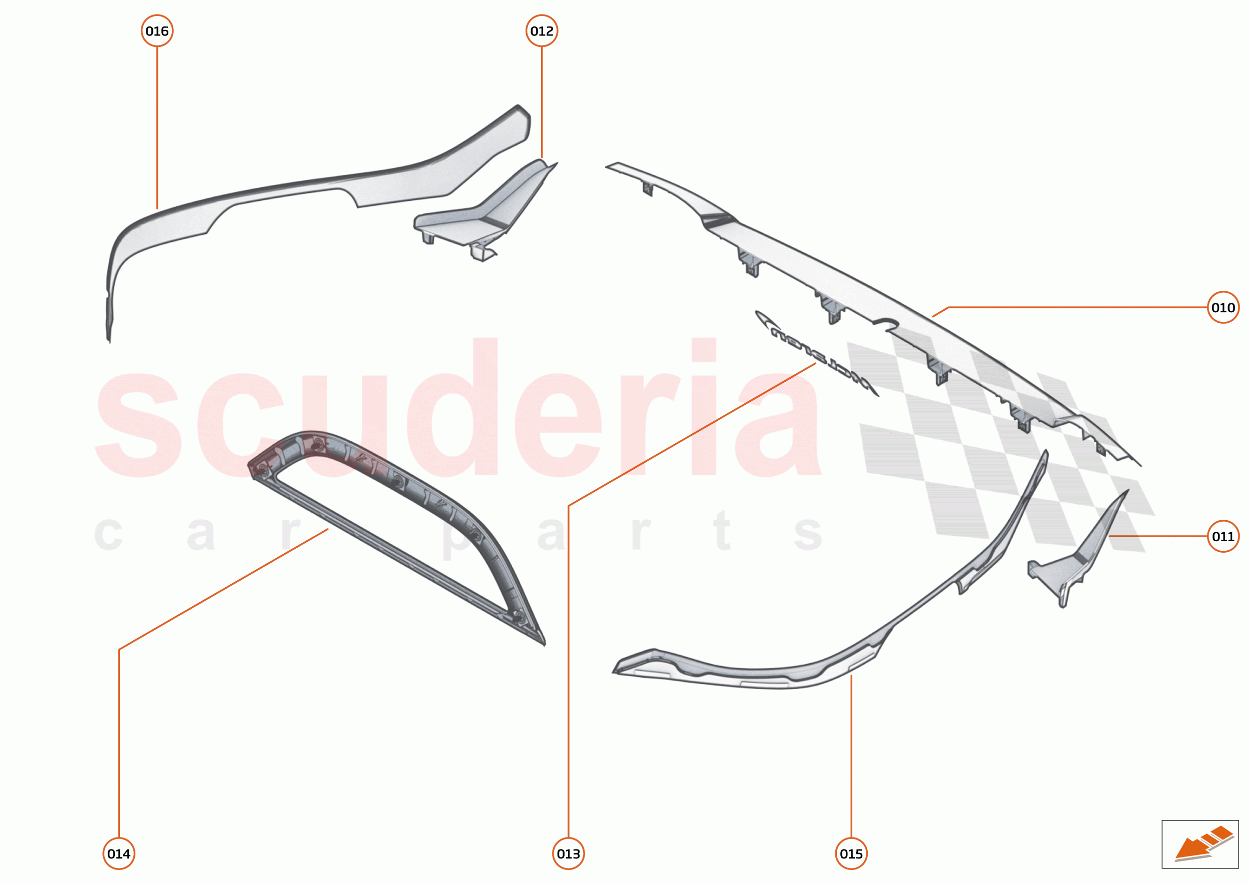 11 - EXTERIOR ORNAMENTATION - 11.7 - REAR TRIM of McLaren McLaren GT