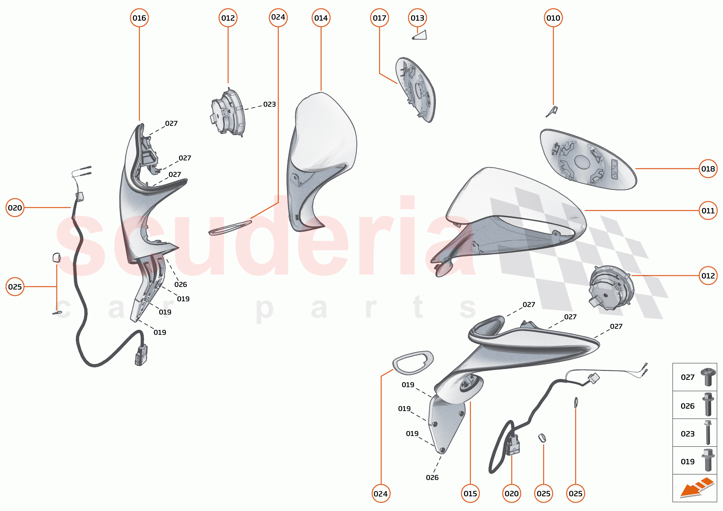 10 - CLOSURES ANCILLARIES - 10.3 - SIDE MIRRORS of McLaren McLaren Elva