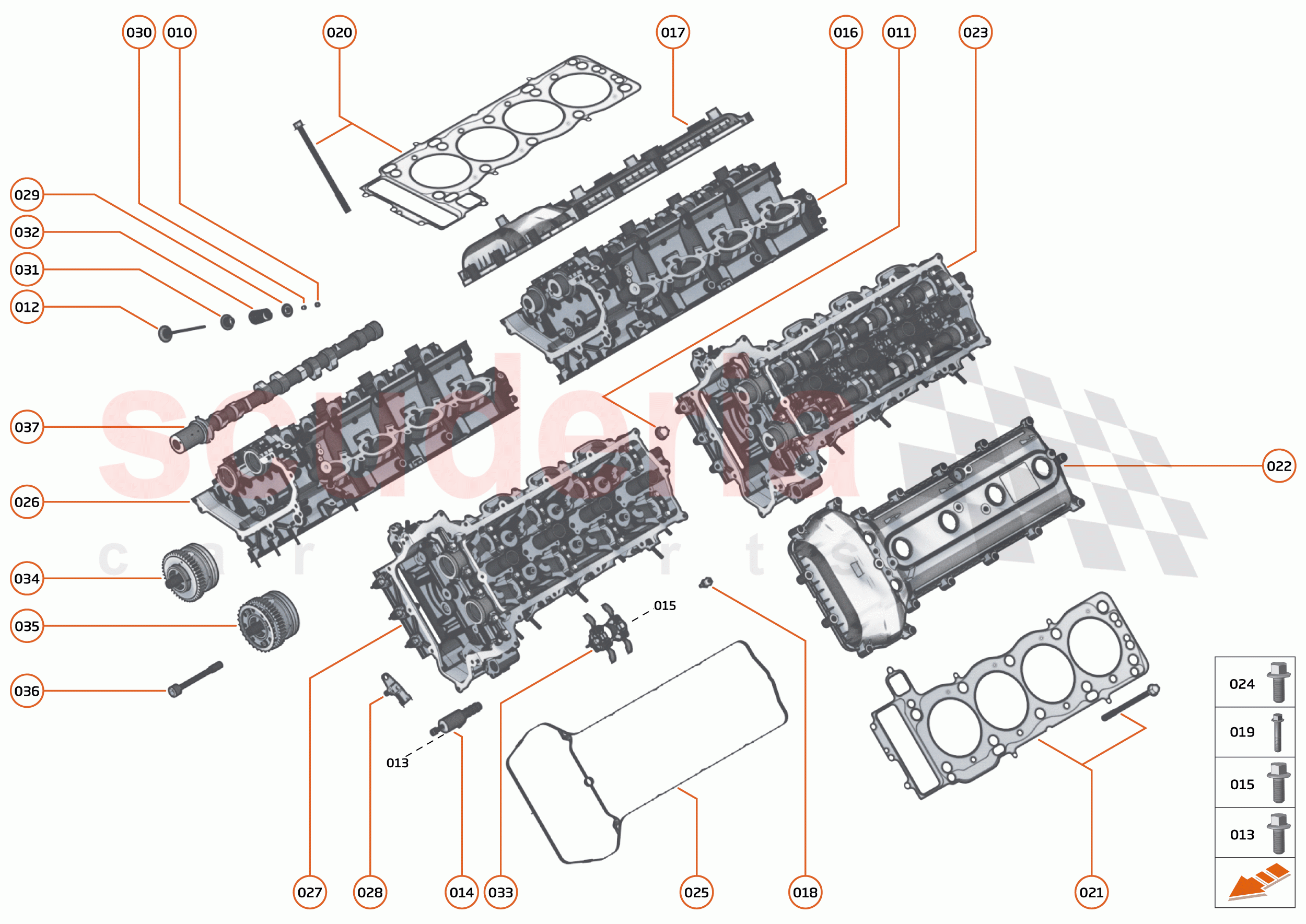 22 - ENGINE - 22.1 - CYLINDER HEAD & CAM PHASERS of McLaren McLaren Speedtail