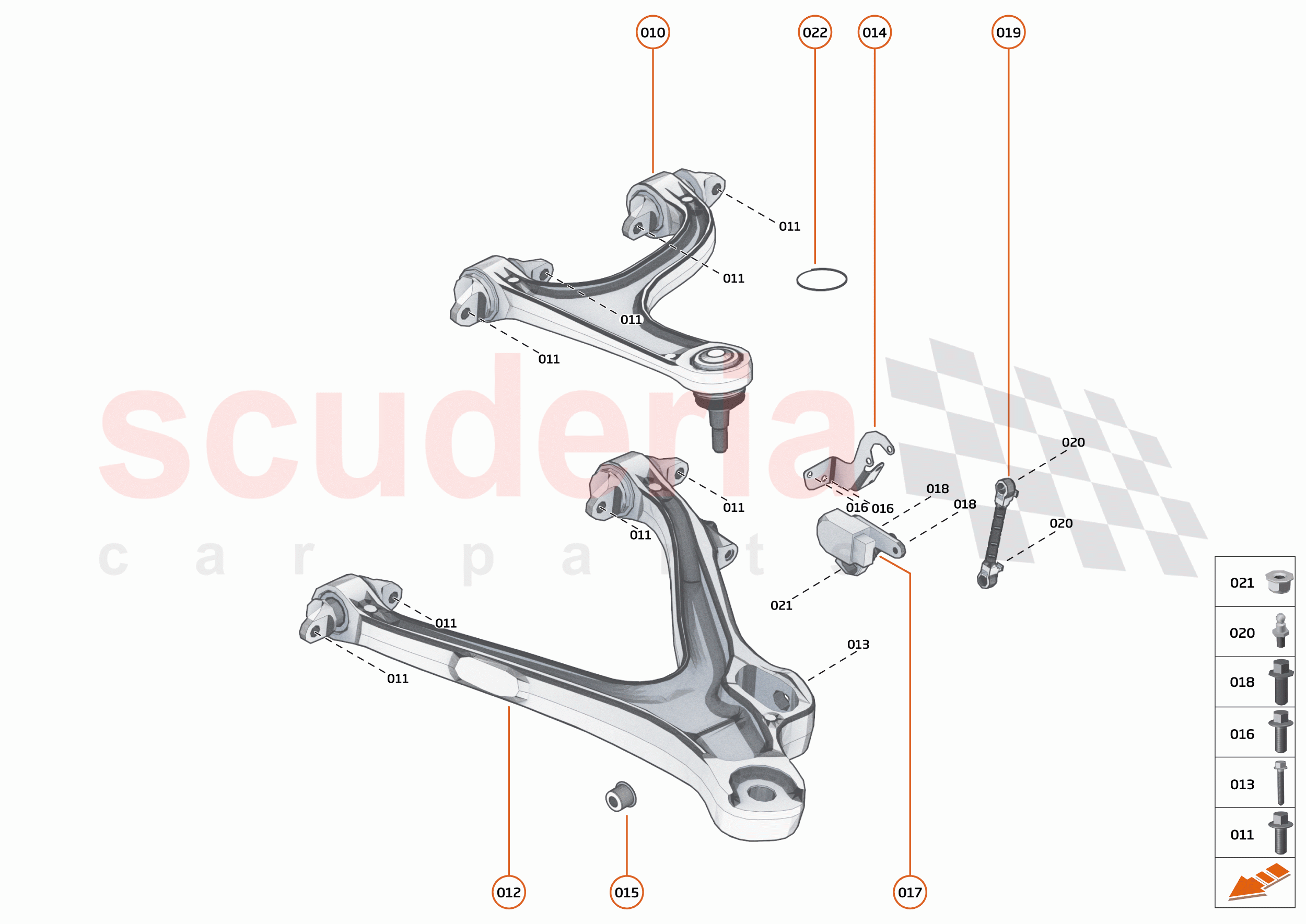 20 - SUSPENSION - REAR - 20.3 - TRANSVERSE LINKS REAR of McLaren McLaren 765LT Spider