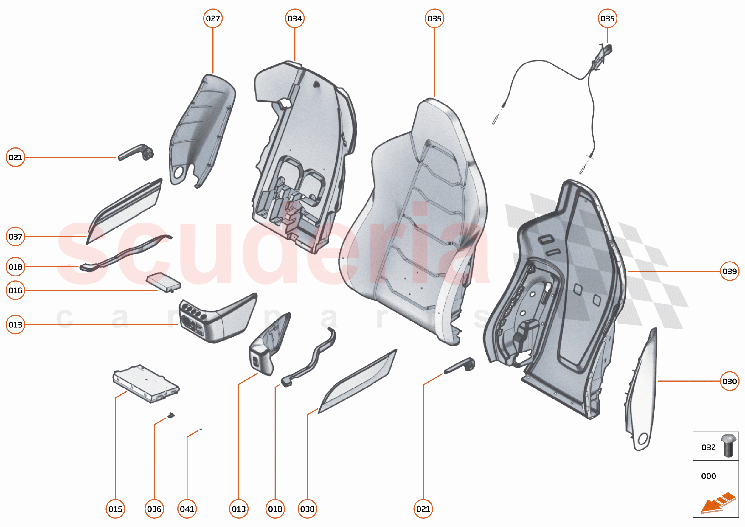 29 - N3 - SEAT ASSEMBLY - 29.1 - 01 - SEAT ASSEMBLY - MISC of McLaren McLaren 12C Coupe