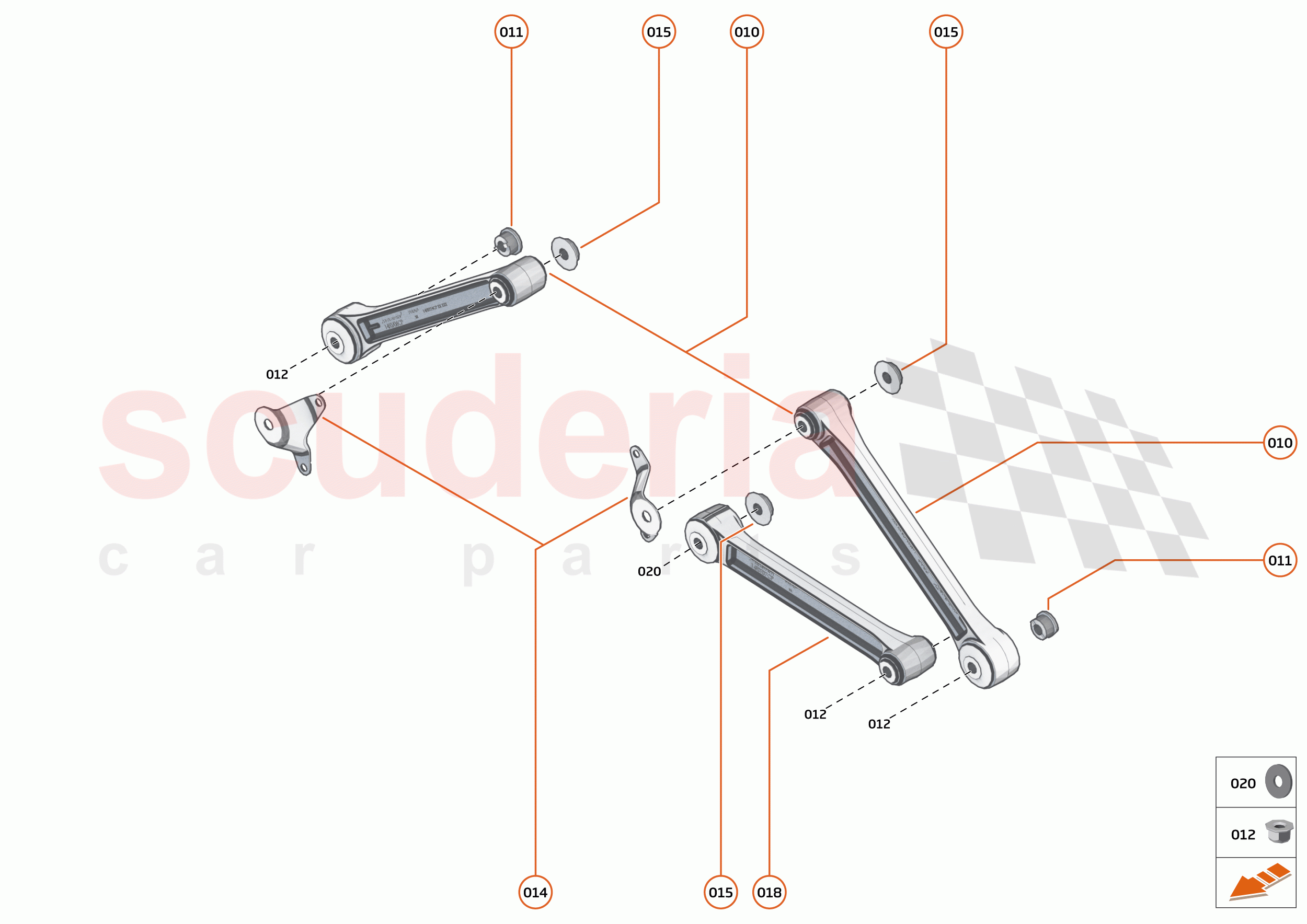 38 - ENGINE MOUNTING - 38.1 - ENGINE MOUNTING SYSTEM of McLaren McLaren 750S Coupe