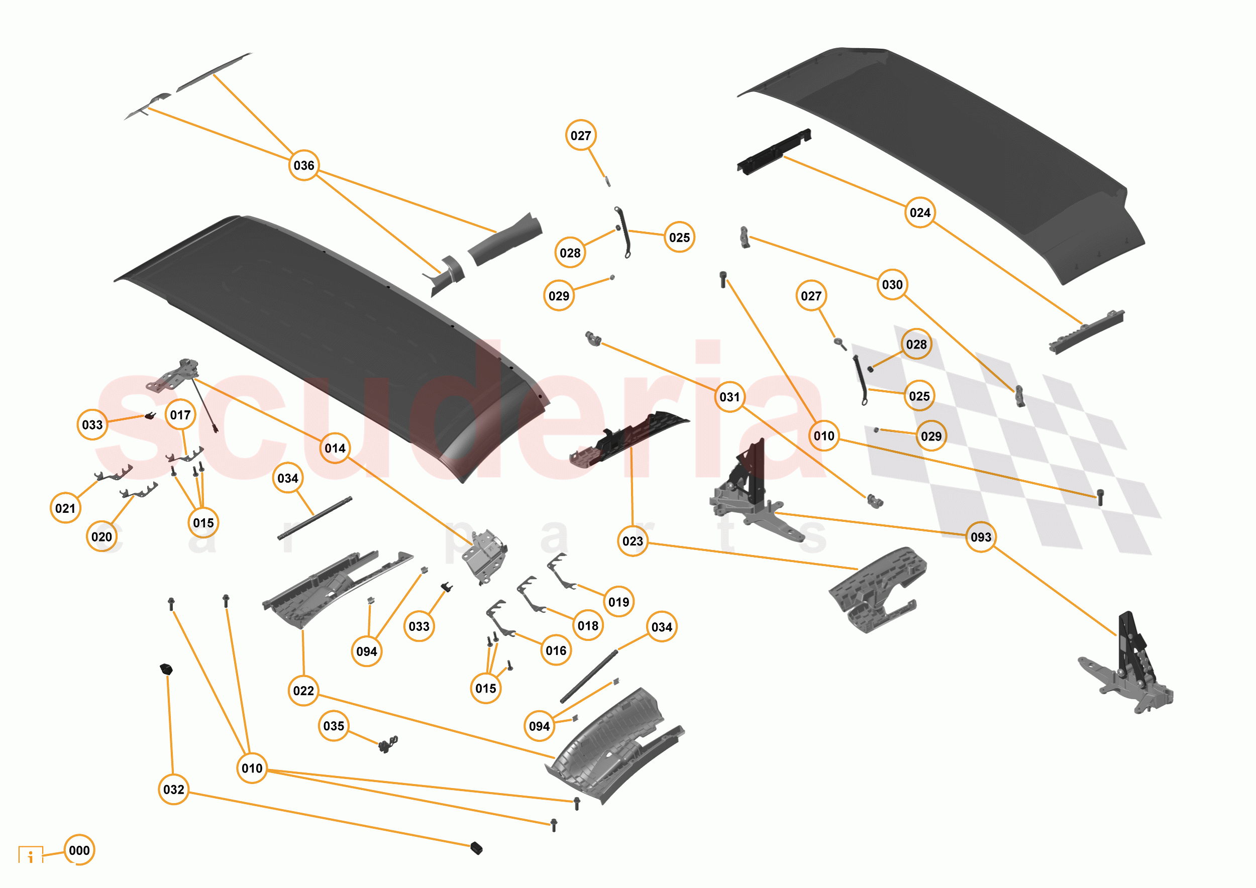 3 - A3 -CLOSURES - 3.10 - 06 - CONVERTIBLE ROOF - RHT of McLaren McLaren 12C Spider
