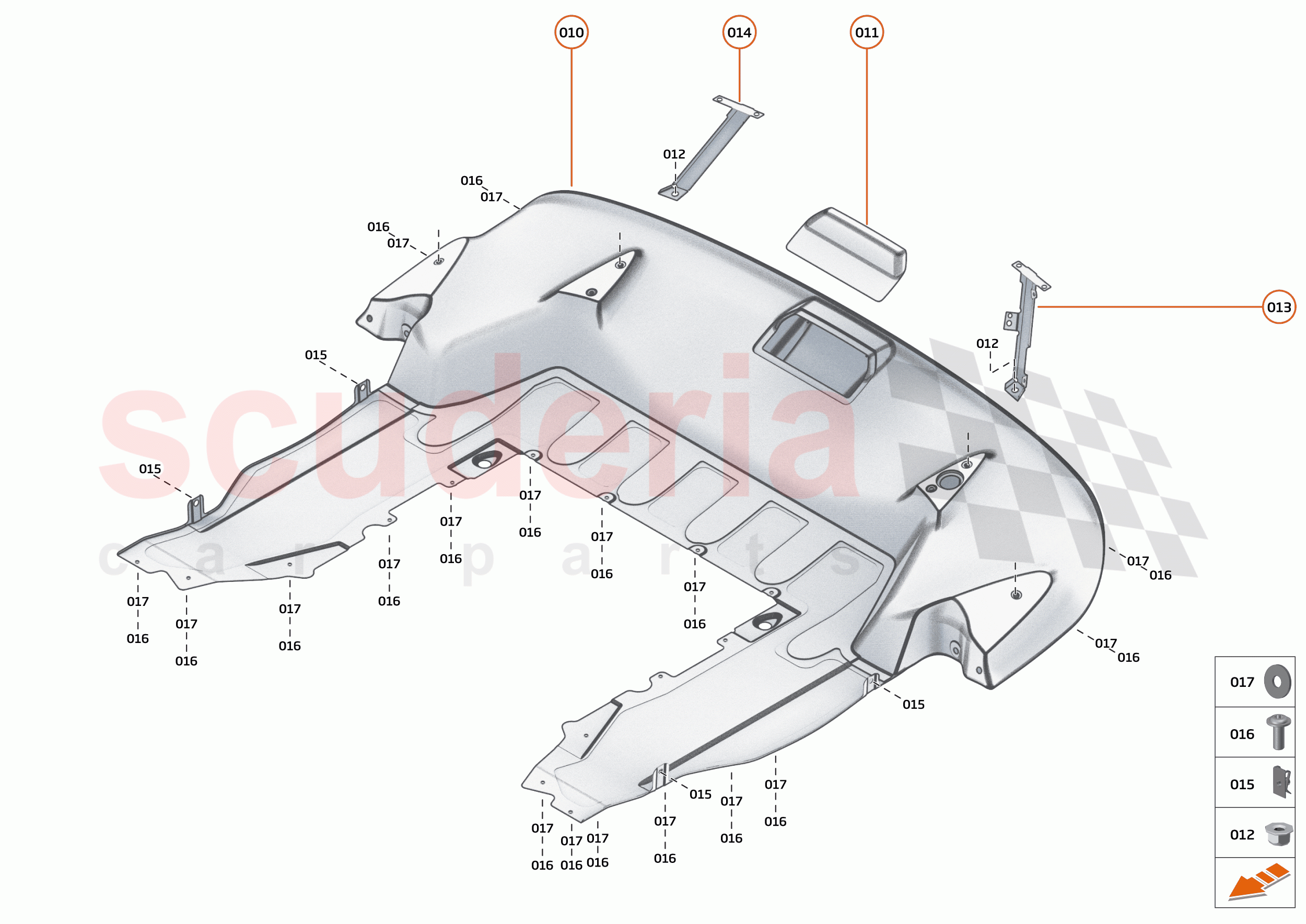 14 - DUCTS, VENTS AND FLOORS - 14.4 - REAR NON-STRUCTURAL FLOORS of McLaren McLaren 765LT