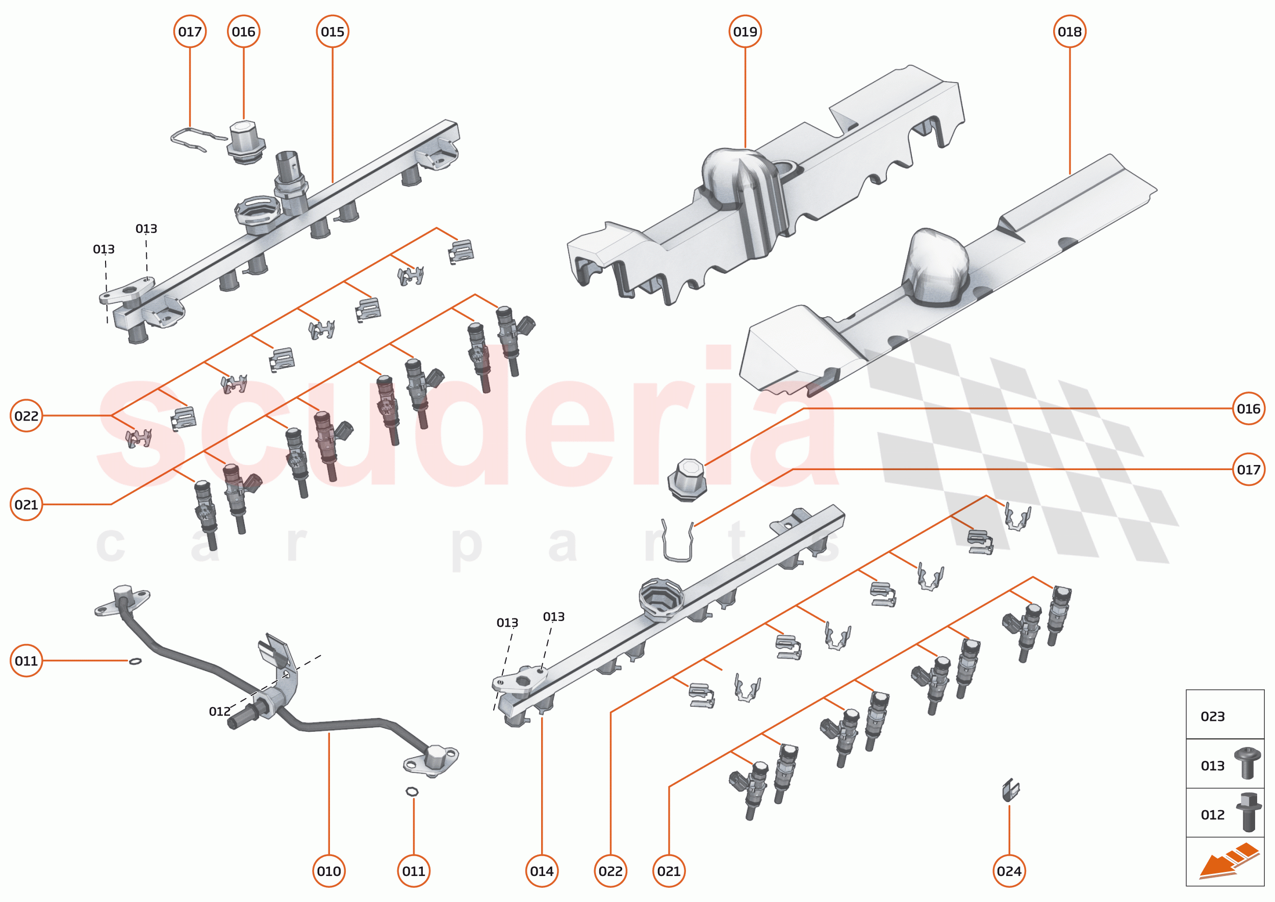 23 - ENGINE - 23.6 - FUEL RAIL & INJECTORS of McLaren McLaren Senna GTR