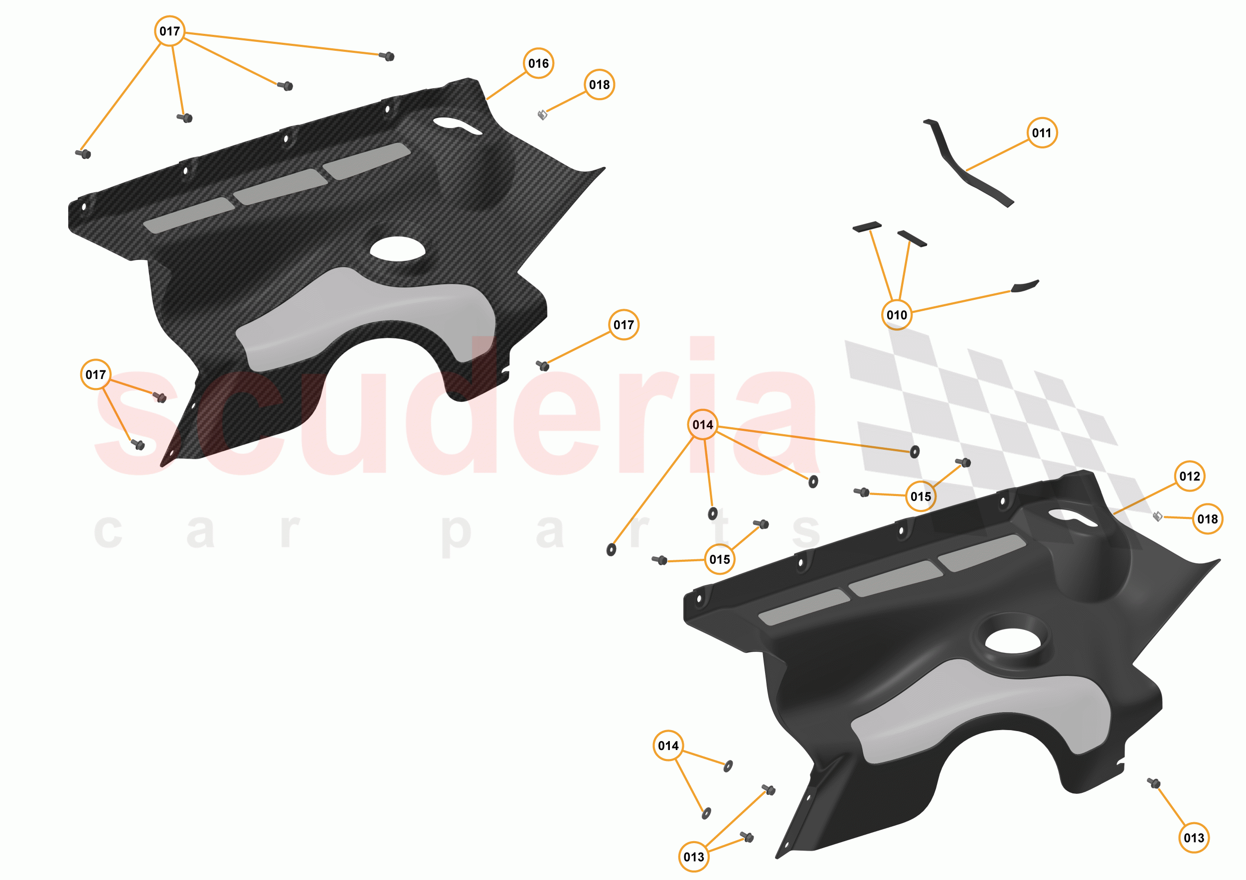 3 - A3 -CLOSURES - 3.9 - 04 - ENGINE SIDE COVERS of McLaren McLaren 12C Coupe