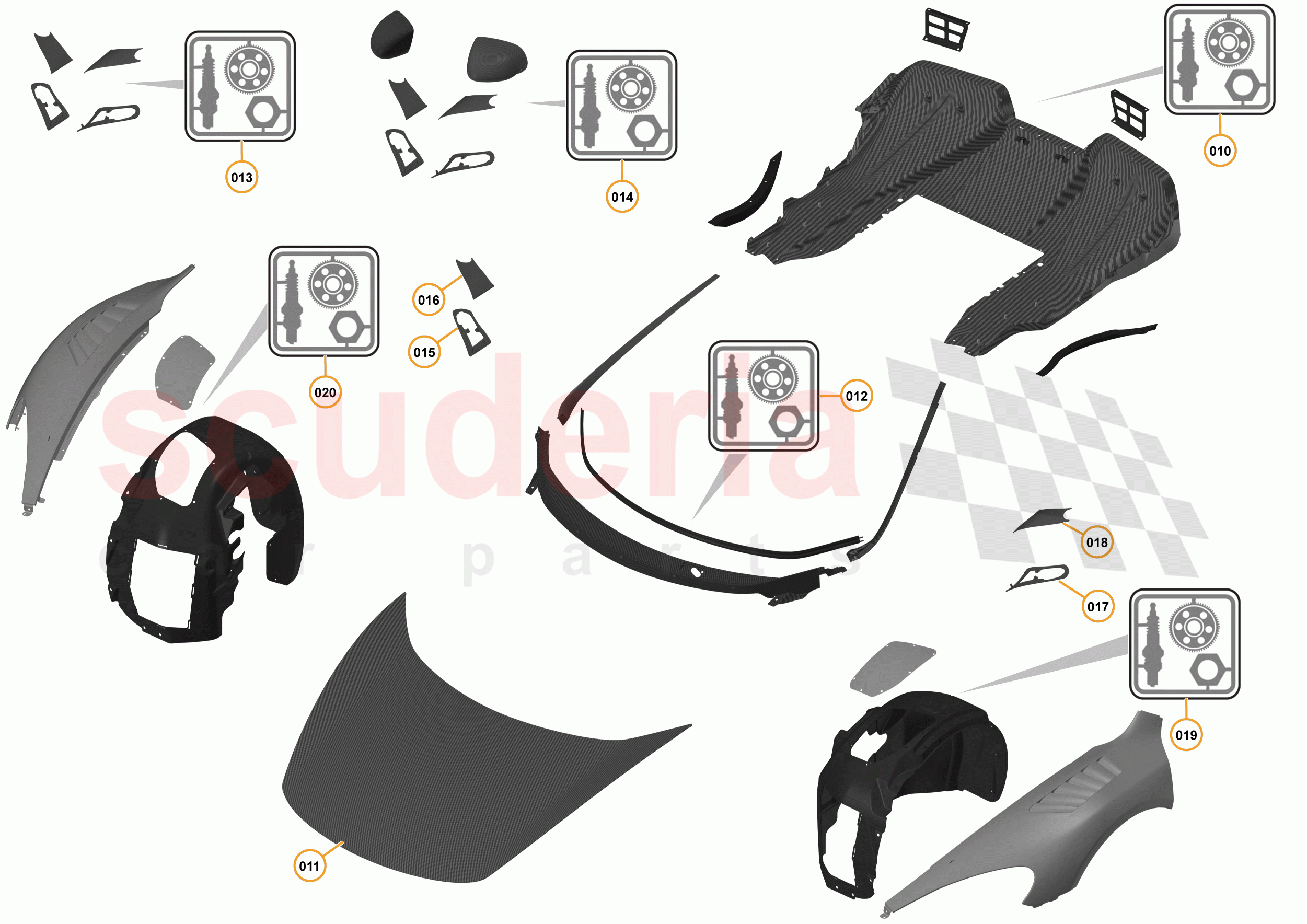 38 - X1 MSO AFTERMARKET - 38.1 - 01 - MSO AFTERMARKET - BODY of McLaren McLaren 12C Coupe