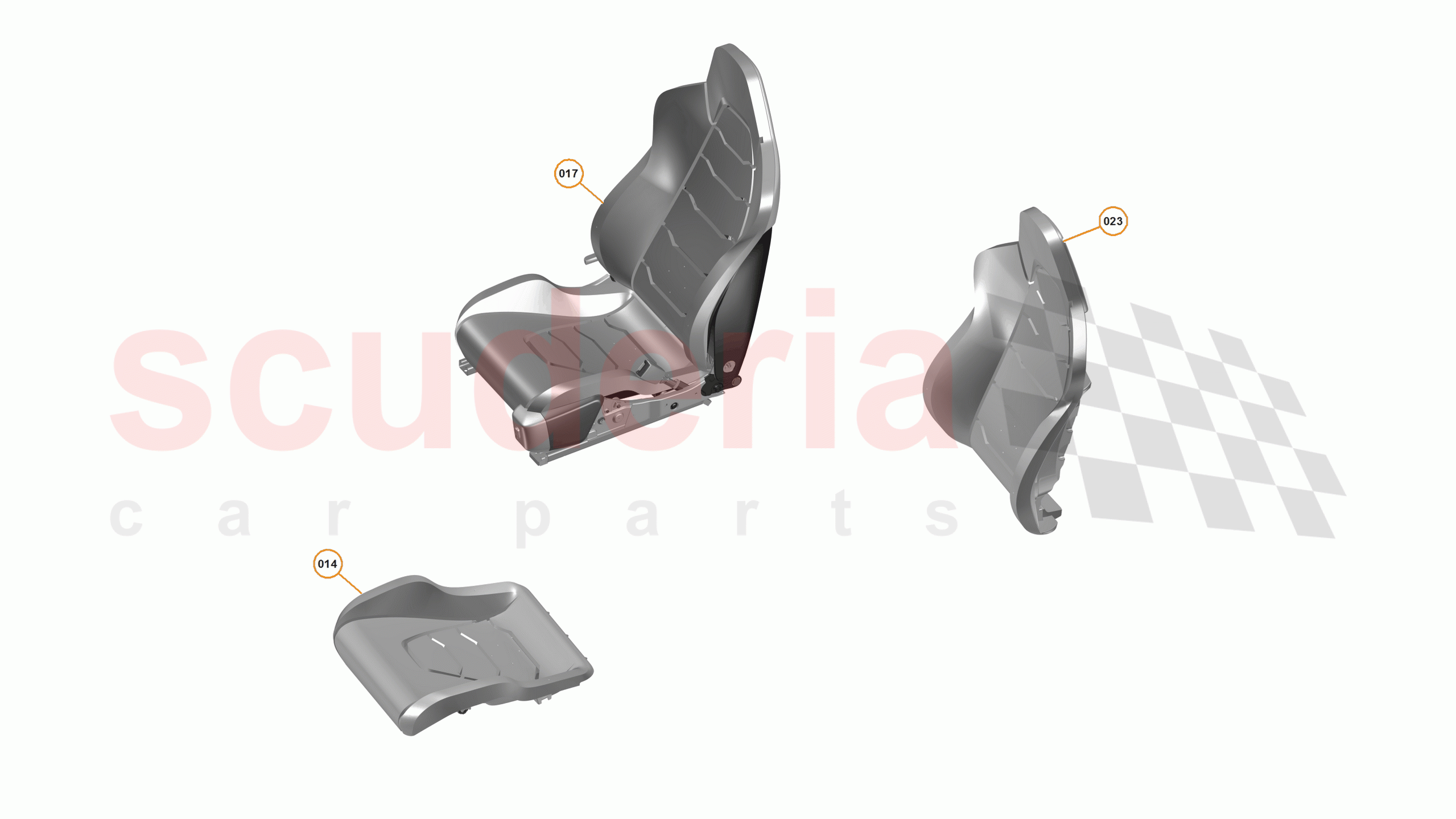 29 - N3 - SEAT ASSEMBLY - 29.5 - 01 - SEAT ASSEMBLY - LEATHER - MANUAL of McLaren McLaren 12C Coupe