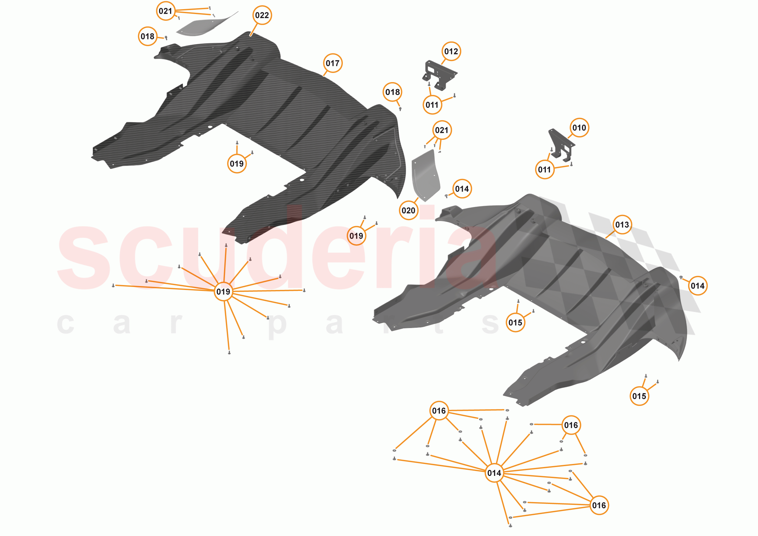 12 - DUCTS, VENTS & FLOORS - 12.5 - REAR NON-STRUCTURAL FLOORS of McLaren McLaren 540C Coupe