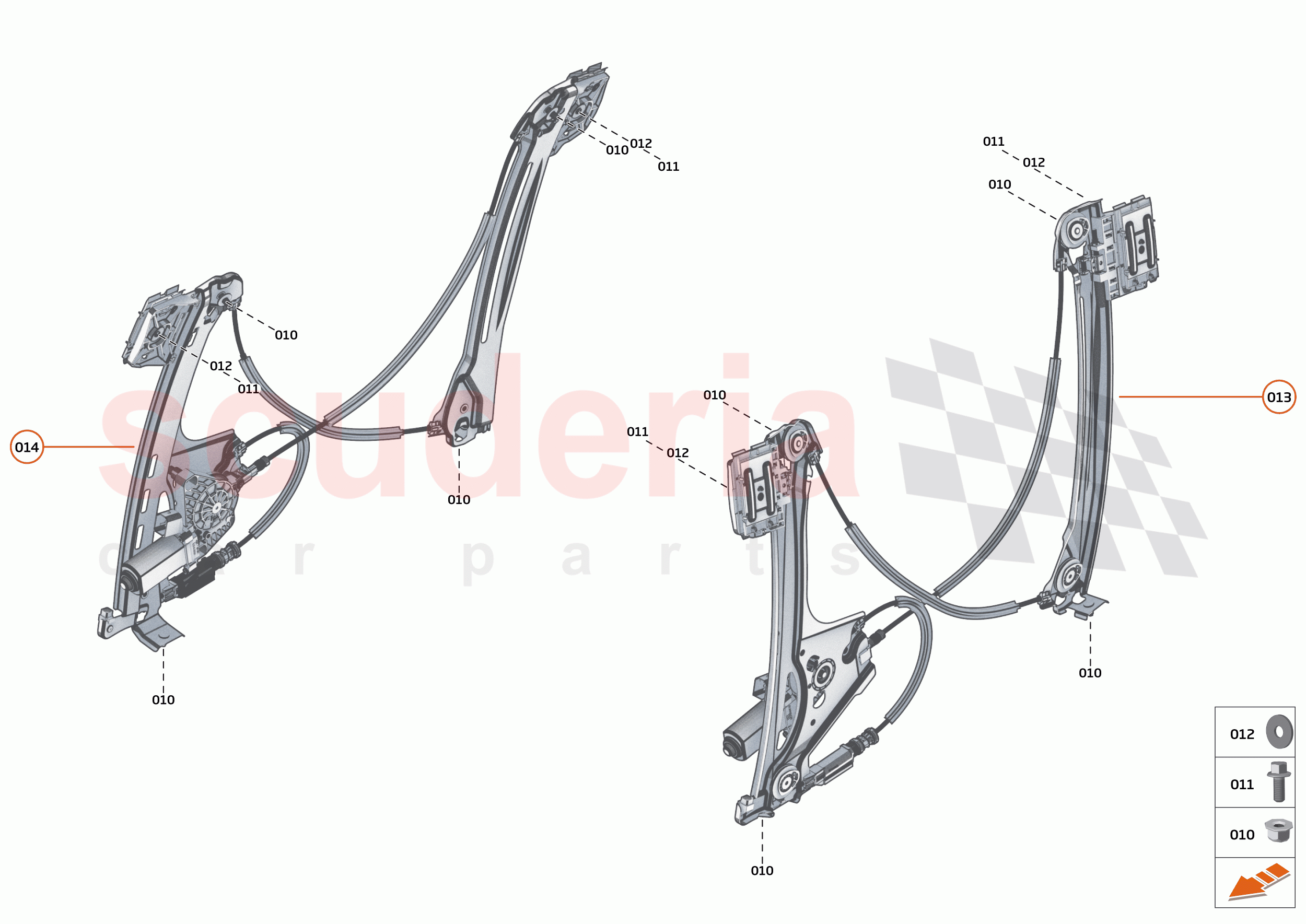 11 - CLOSURES ANCILLARIES - 11.6 - WINDOW REGULATOR of McLaren McLaren Artura
