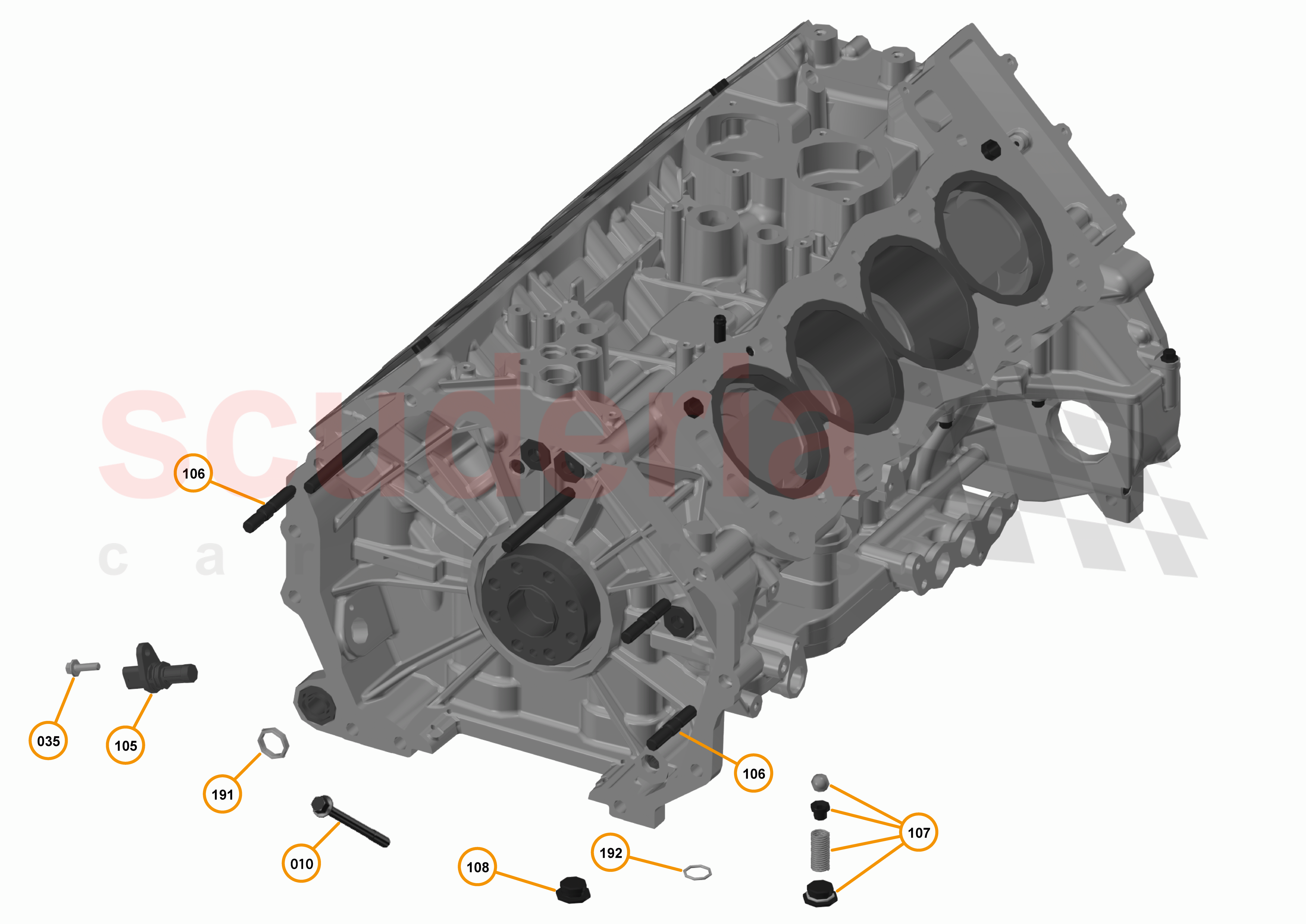16 - F1 - POWER UNIT - 16.9 - 01 - POWER UNIT - CRANK POSITION + TRANSMISSION STUDS of McLaren McLaren 625C Coupe