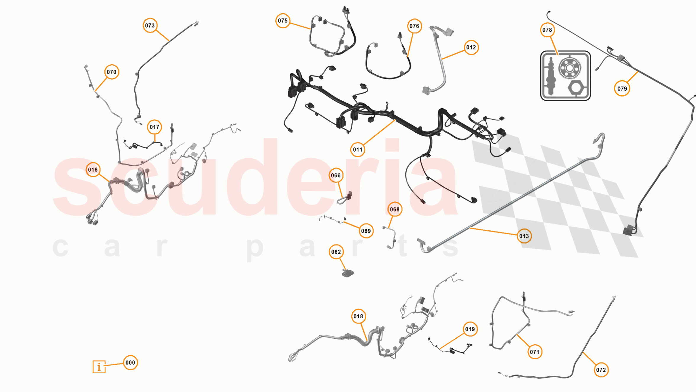 23 - M1 - ELECTRICAL DISTRIBUTION - 23.3 - 01 - ELECTRICAL DISTRIBUTION - INTERIOR of McLaren McLaren 650S Spider