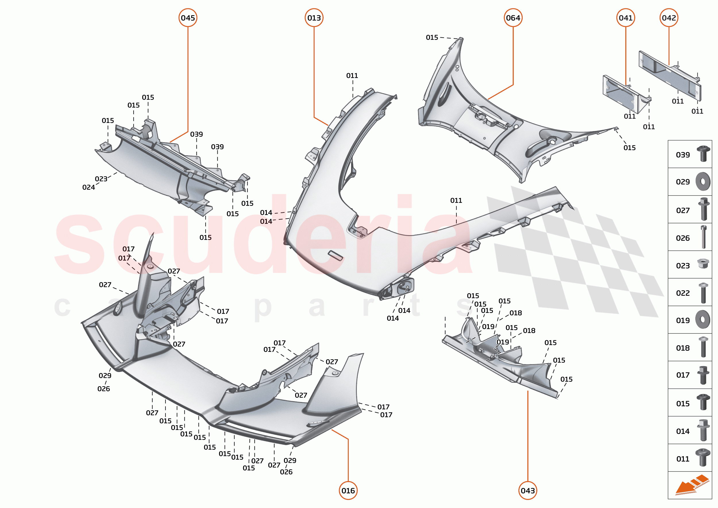 6 - PANELS - 6.3 - FRONT PANELS - CENTRE of McLaren McLaren Senna GTR