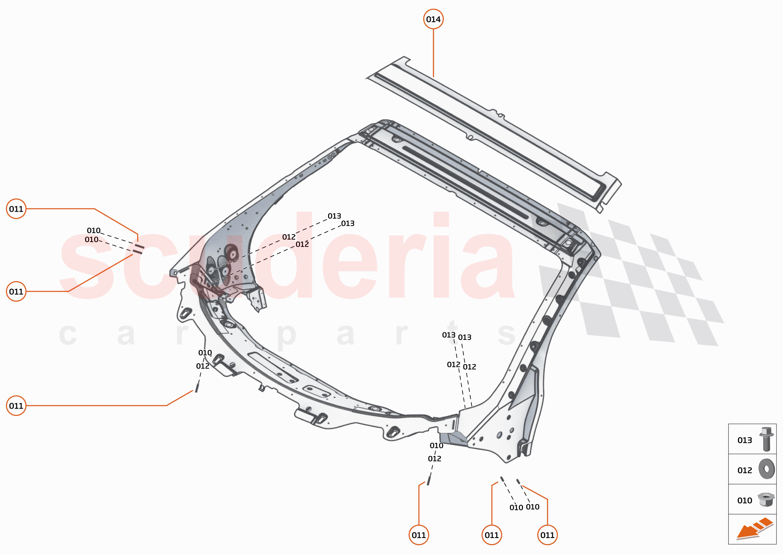 5 - UPPER STRUCTURES - 5.1 - WINDSCREEN SURROUND of McLaren McLaren GT