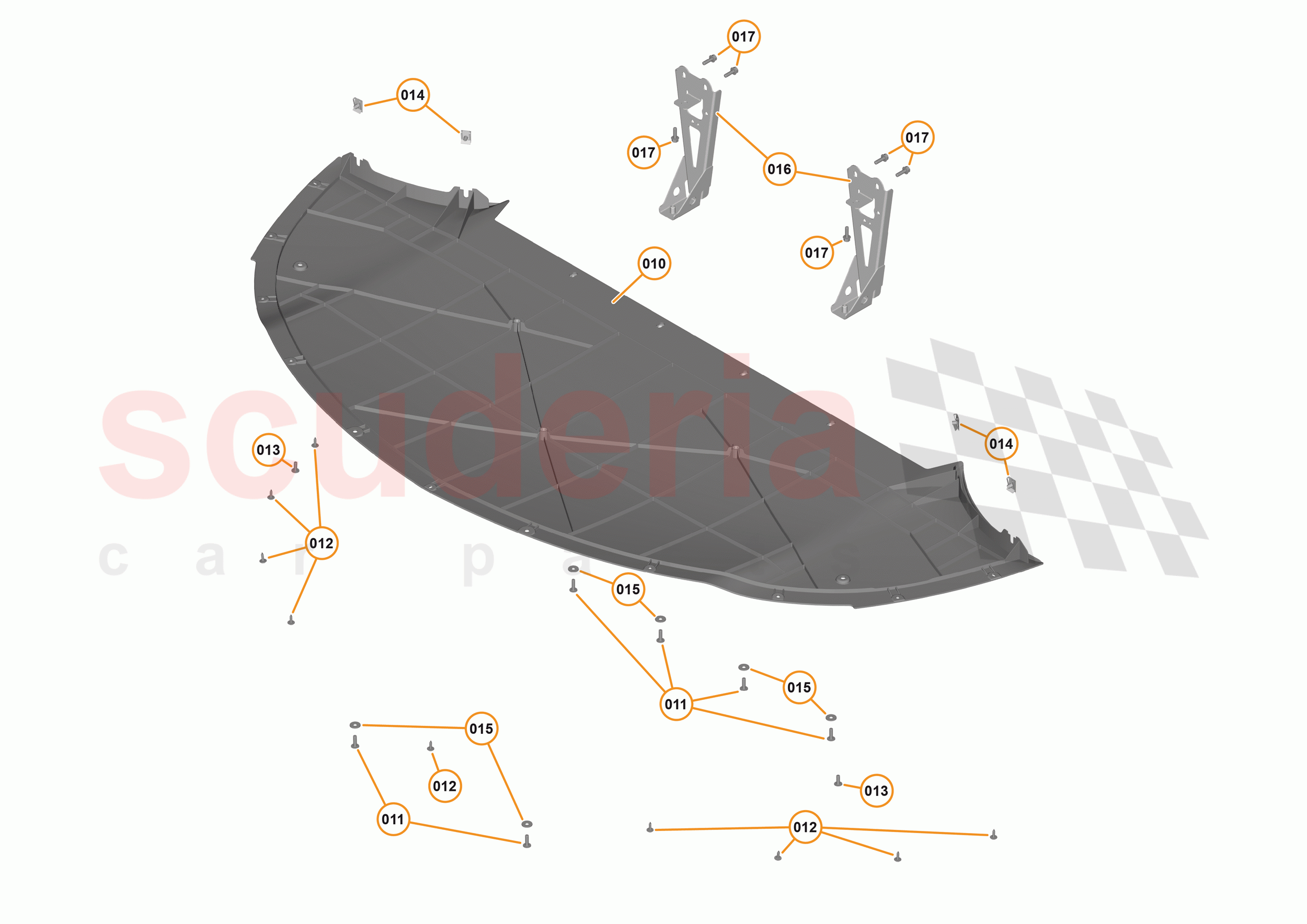 12 - DUCTS, VENTS & FLOORS - 12.4 - FRONT NON-STRUCTURAL FLOORS of McLaren McLaren 570S Coupe