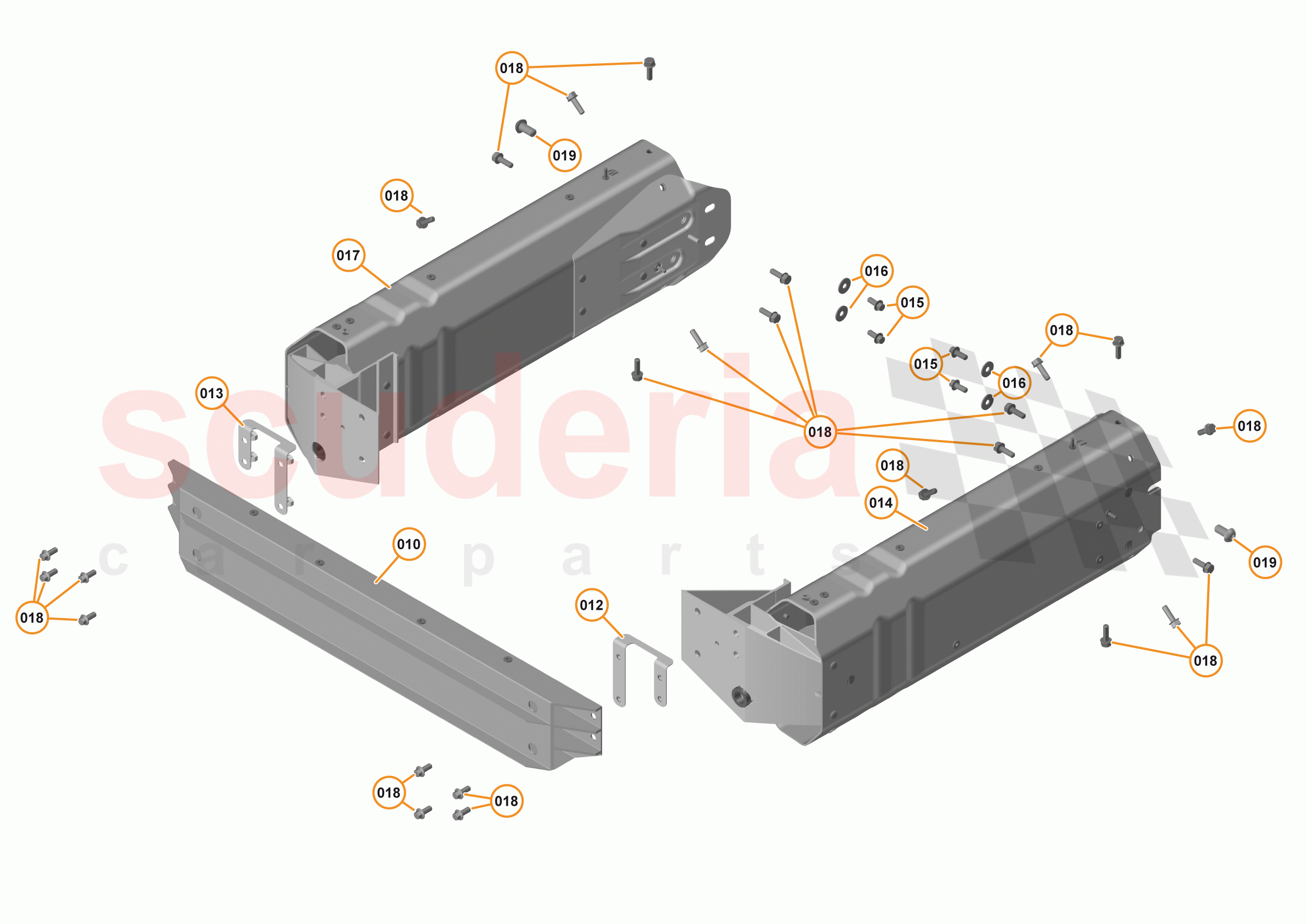 1 - FRONT STRUCTURES - 1.1 - FRONT CRASH STRUCTURE of McLaren McLaren 540C Coupe