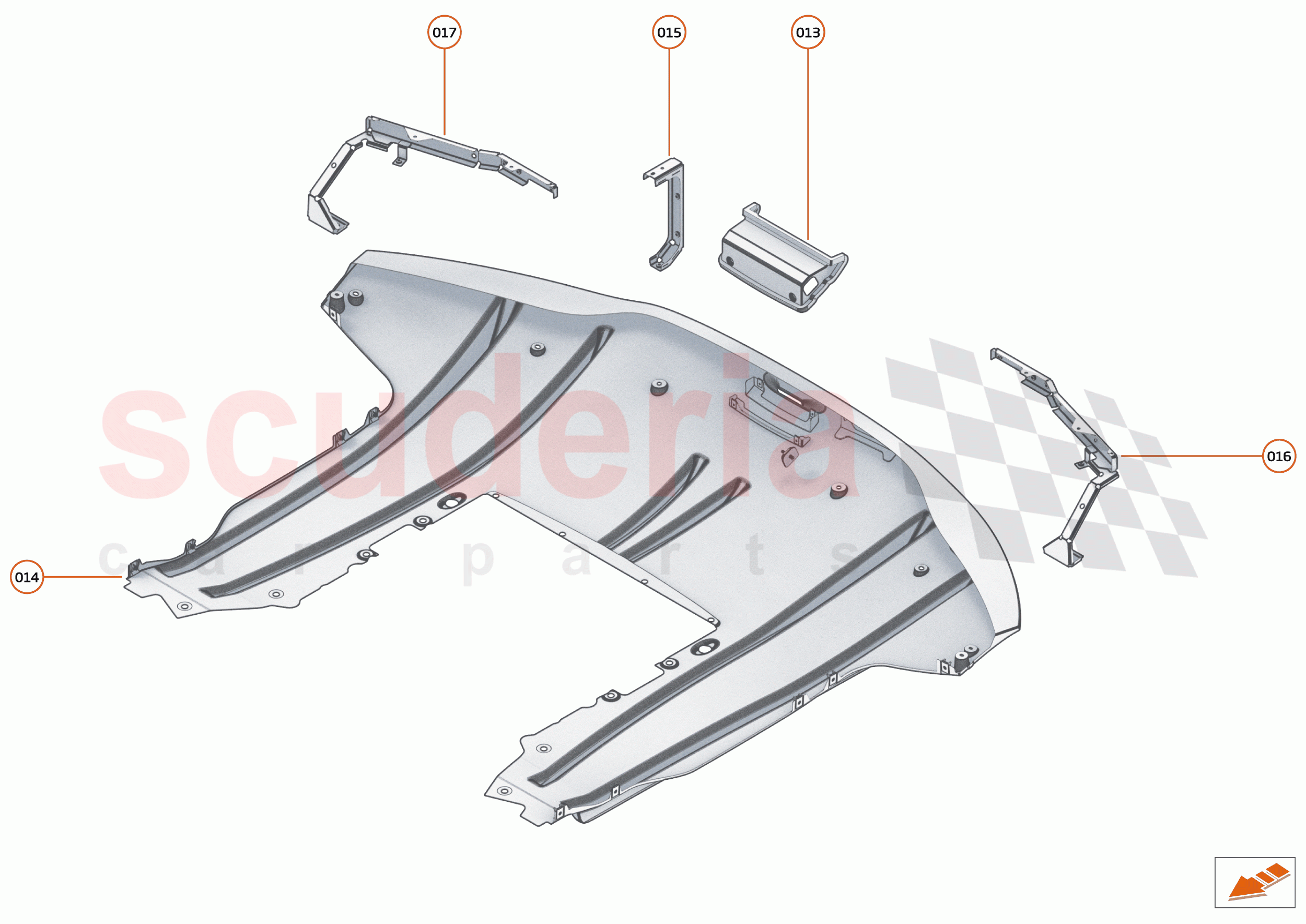 4 - FLOORS - 4.4 - REAR NON-STRUCTURAL FLOORS of McLaren McLaren GT
