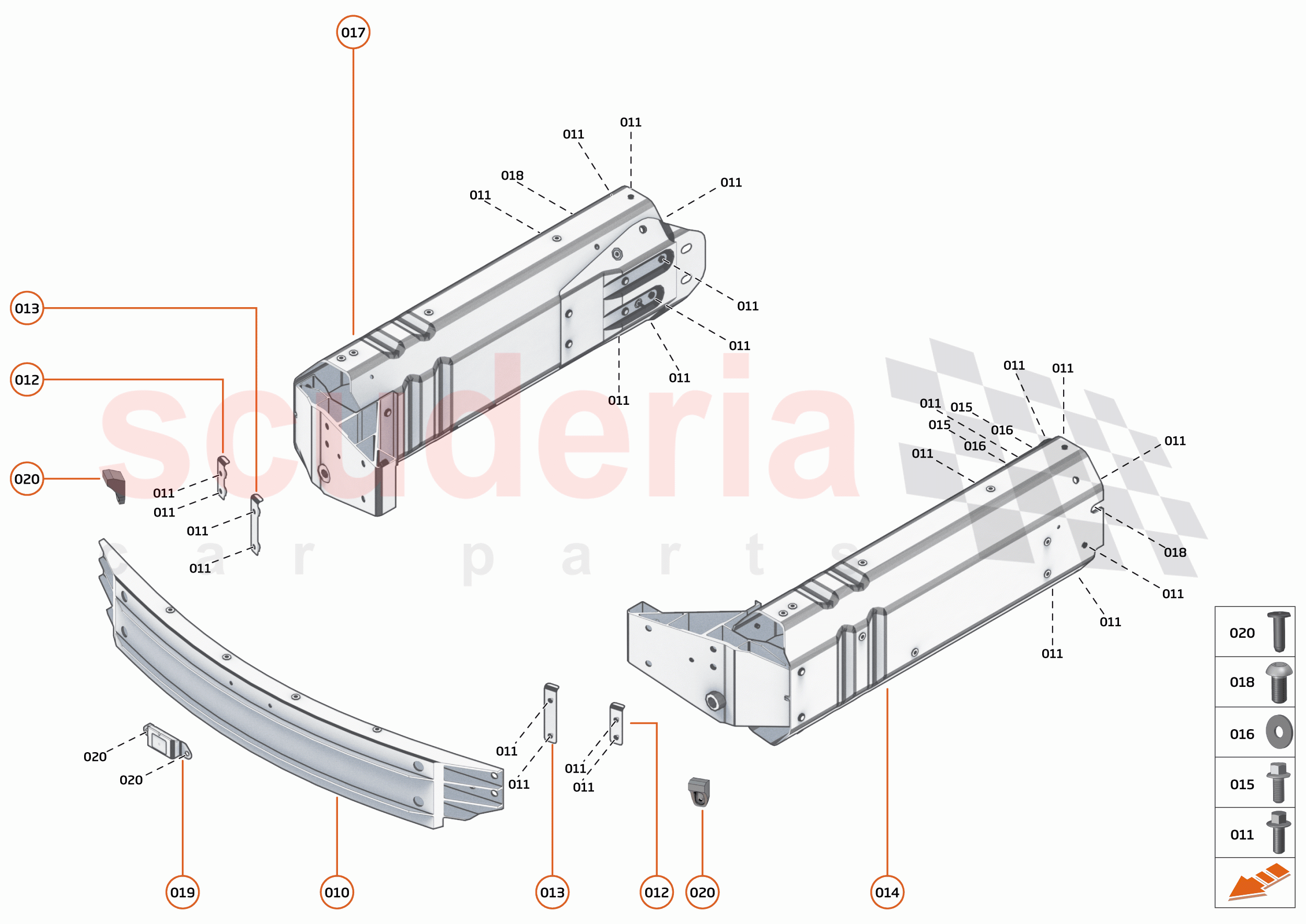 1 - FRONT STRUCTURES - 1.1 - FRONT CRASH STRUCTURE of McLaren McLaren Elva