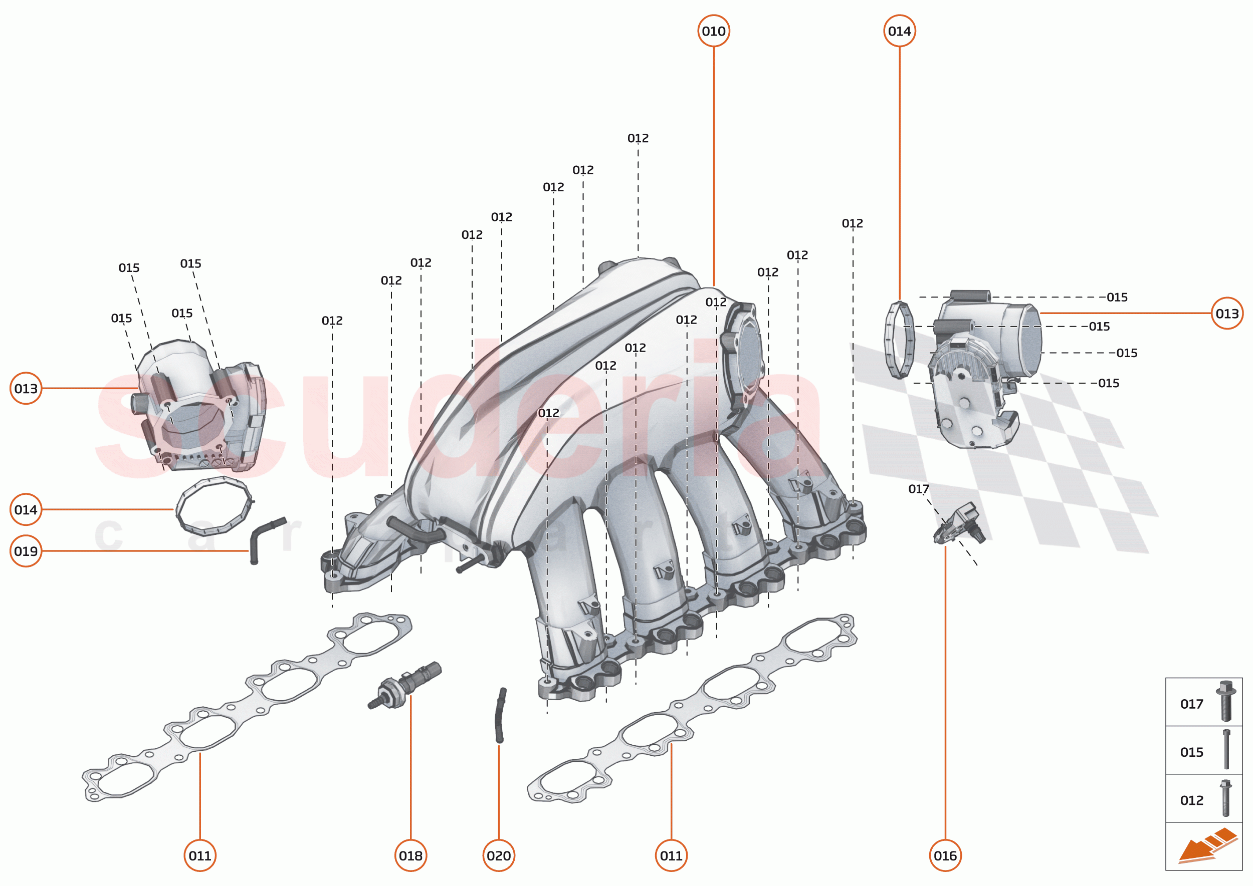 22 - ENGINE - 22.3 - INLET MANIFOLD of McLaren McLaren Senna