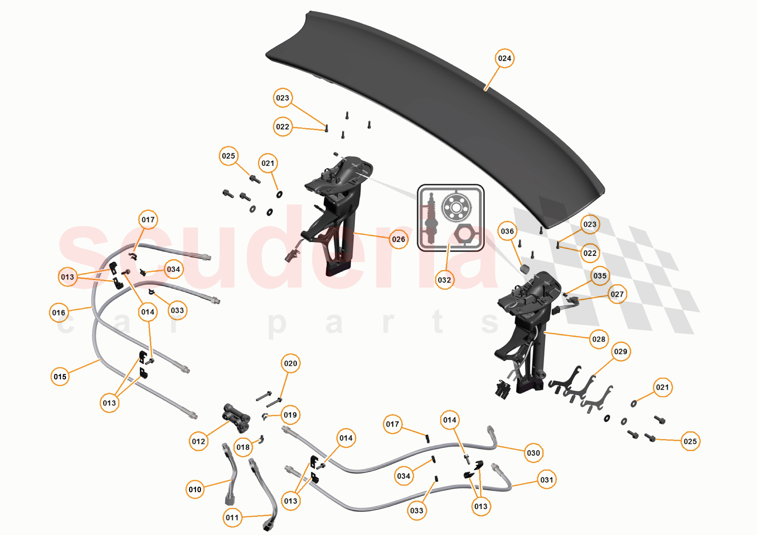 3 - A3 -CLOSURES - 3.10 - 05 - AIRBRAKE of McLaren McLaren 650S Coupe
