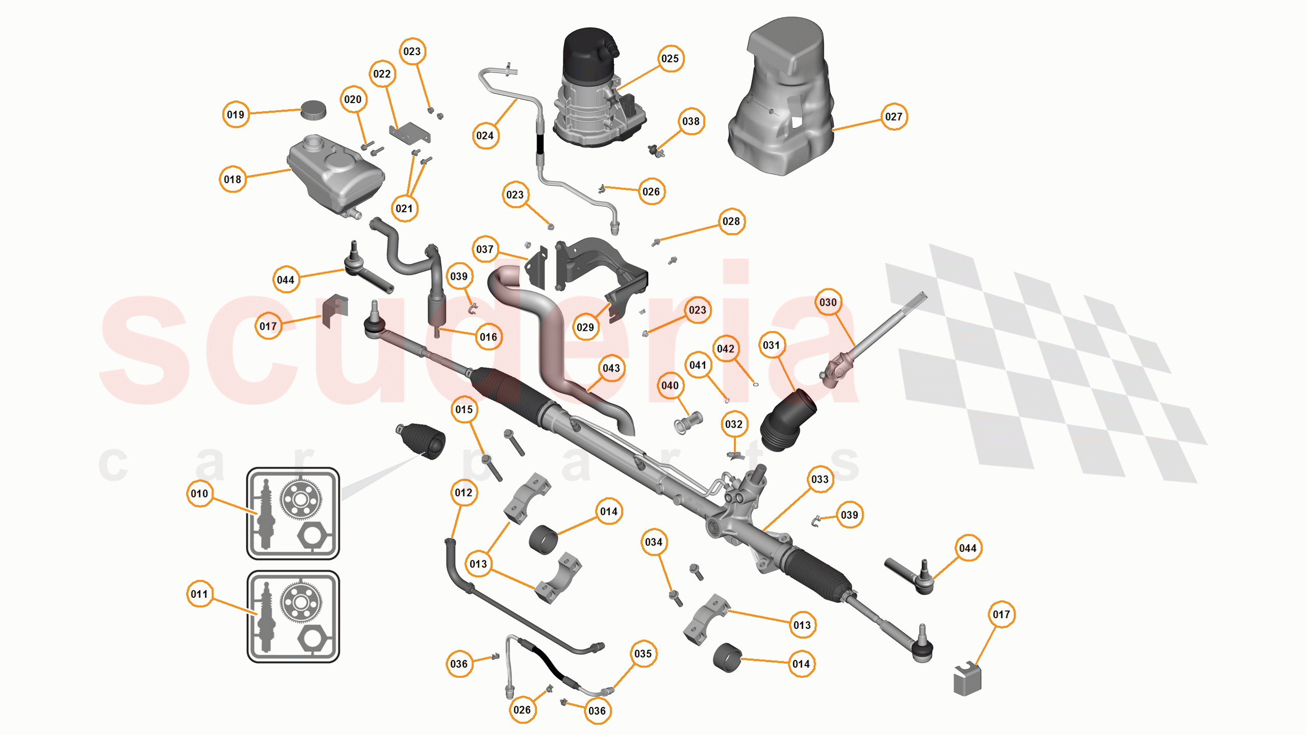 12 - D1 - STEERING SYSTEM - 12.1 - 01 - STEERING SYSTEM of McLaren McLaren 12C Coupe