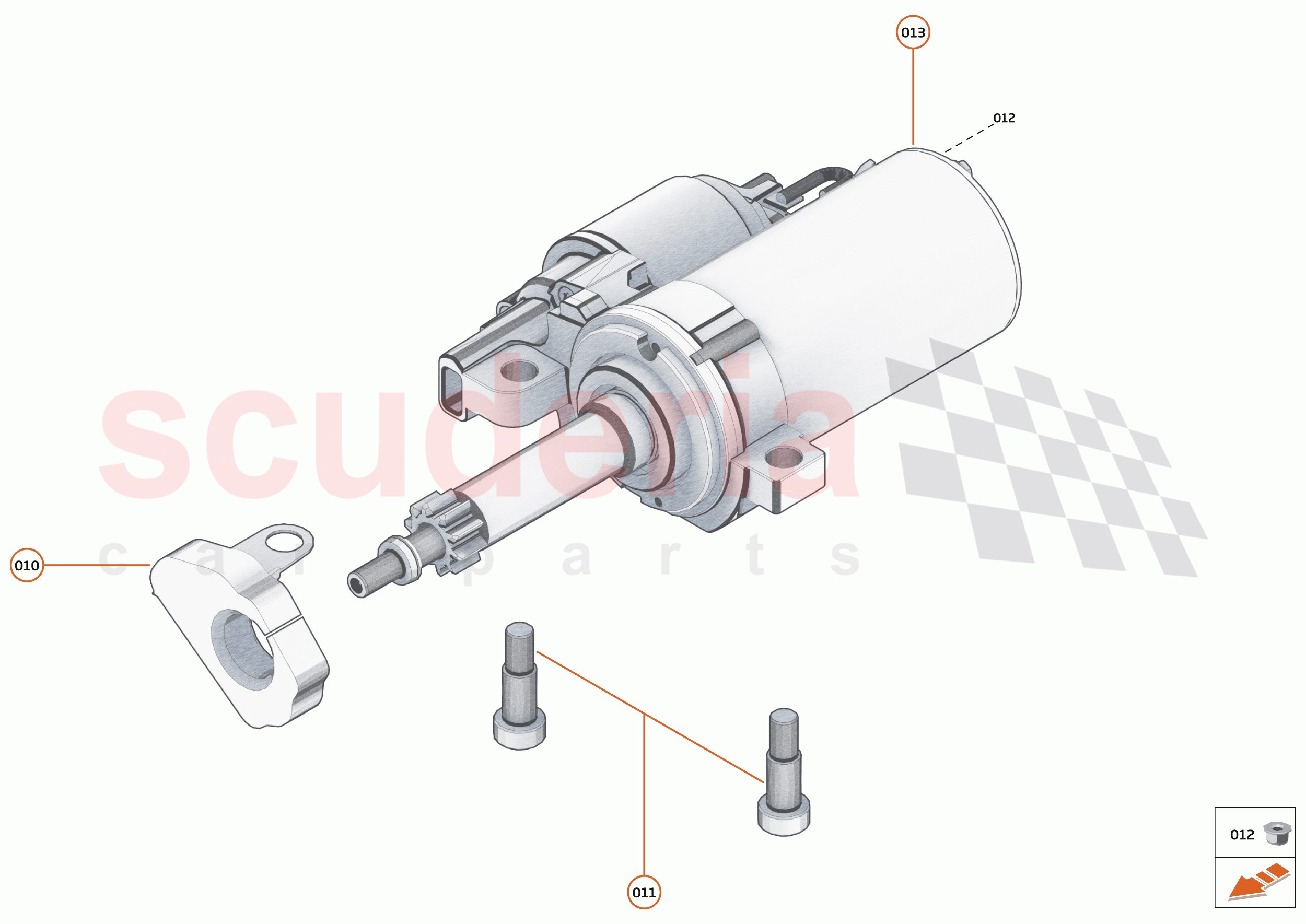 25 - ENGINE ANCILLIARIES - 25.1 - STARTER MOTOR of McLaren McLaren GT