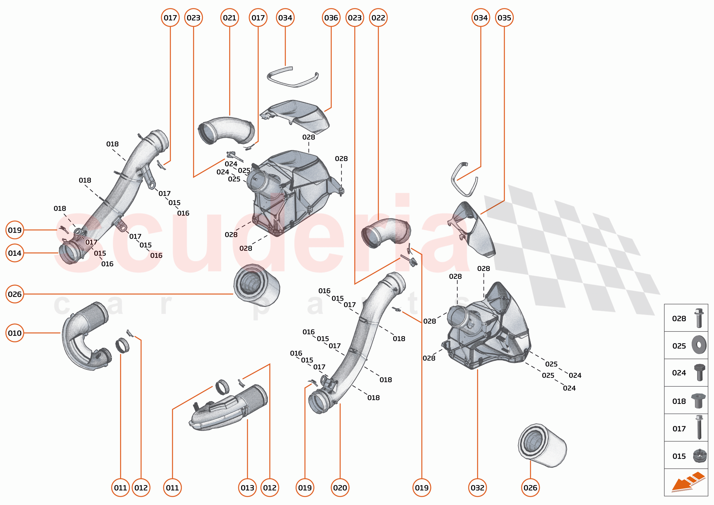 35 - ENGINE AIR SYSTEMS - 35.1 - AIR INTAKE LOW PRESSURE SYSTEM of McLaren McLaren 765LT