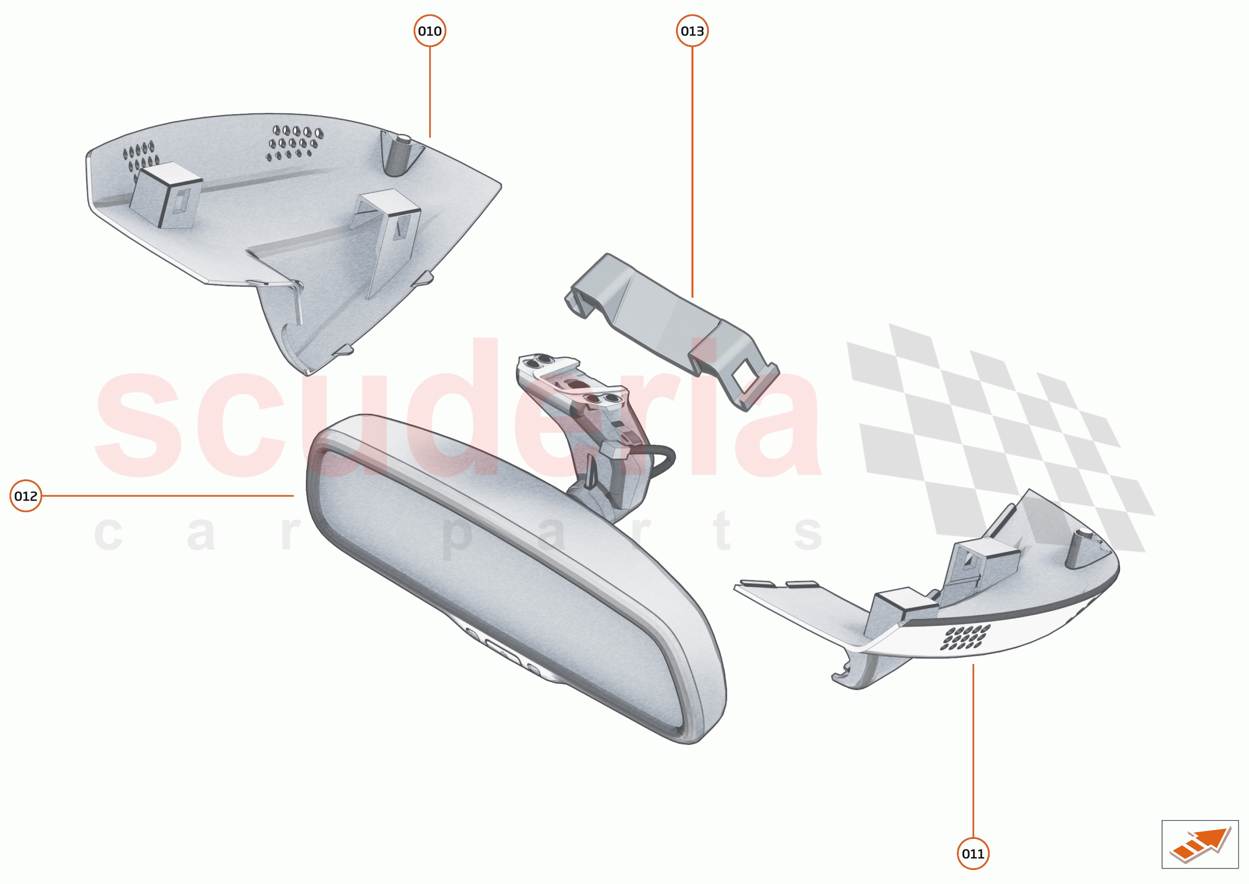46 - INTERIOR SYSTEMS - 46.5 - DRIVER MIRROR of McLaren McLaren 620R