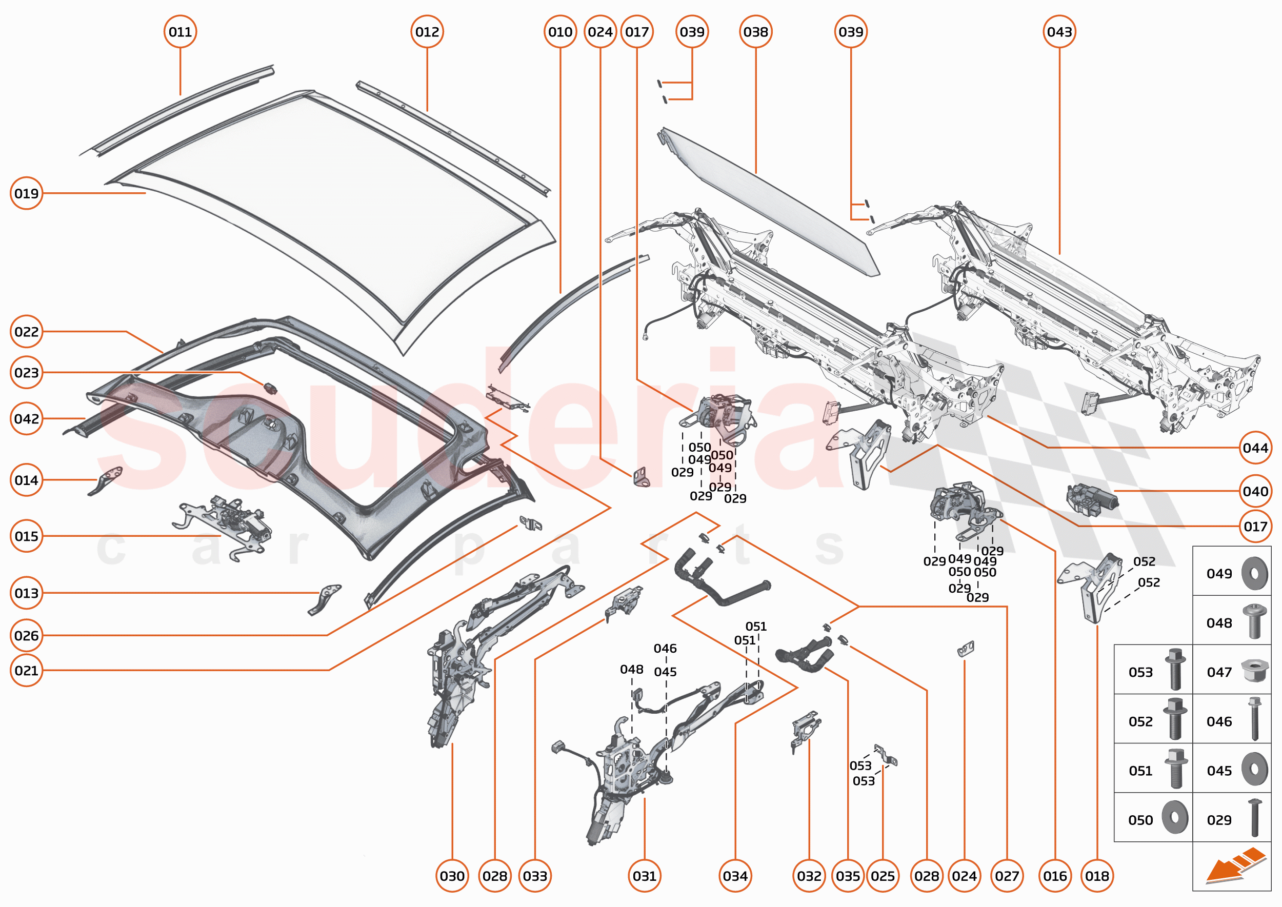 9 - OPENING ROOF SYSTEMS - 9.1 - CONVERTIBLE ROOF of McLaren McLaren 750S Spider