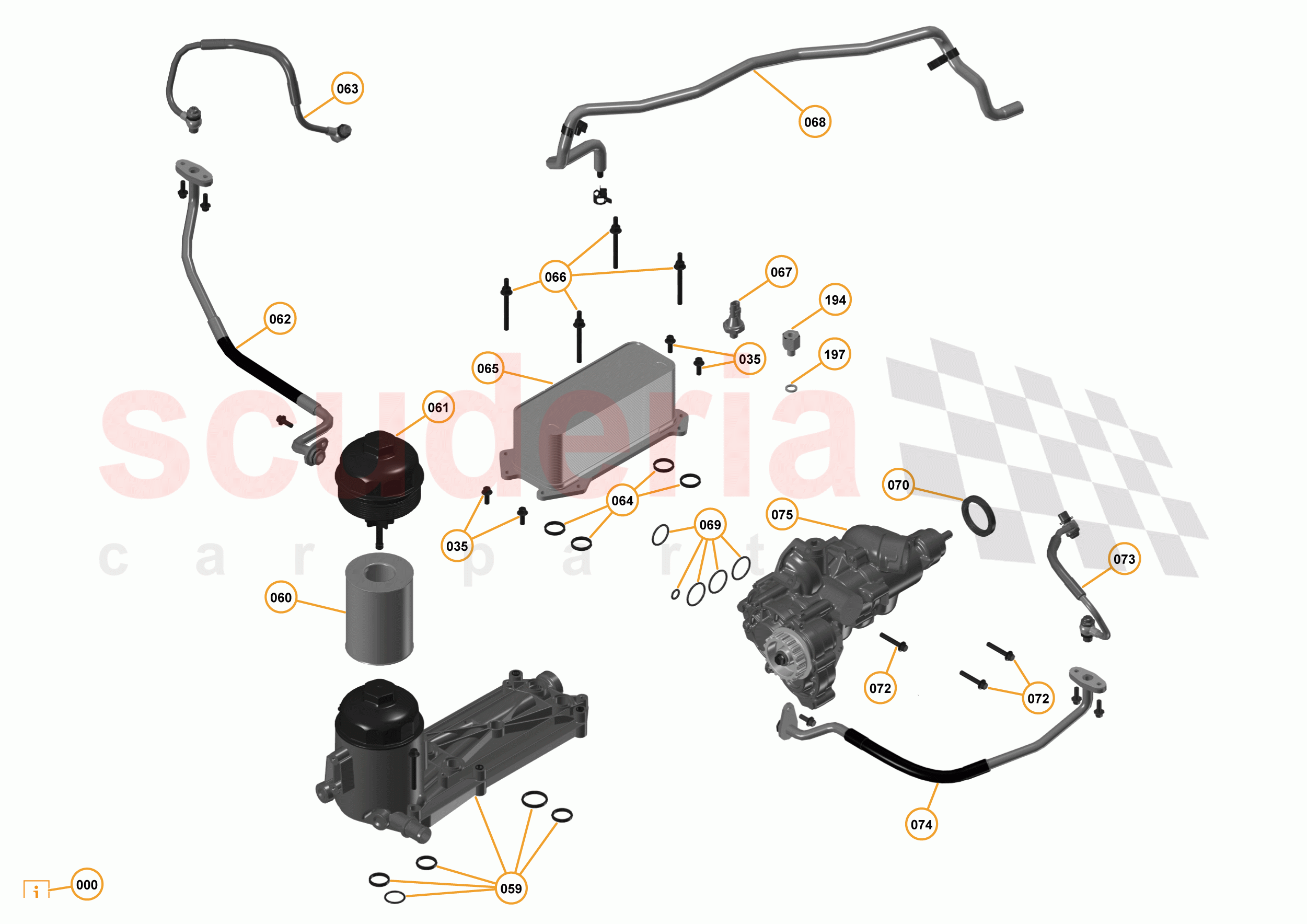16 - F1 - POWER UNIT - 16.6 - 01 - POWER UNIT - OIL FILTER ASSEMBLY + OIL PUMP of McLaren McLaren 650S Coupe