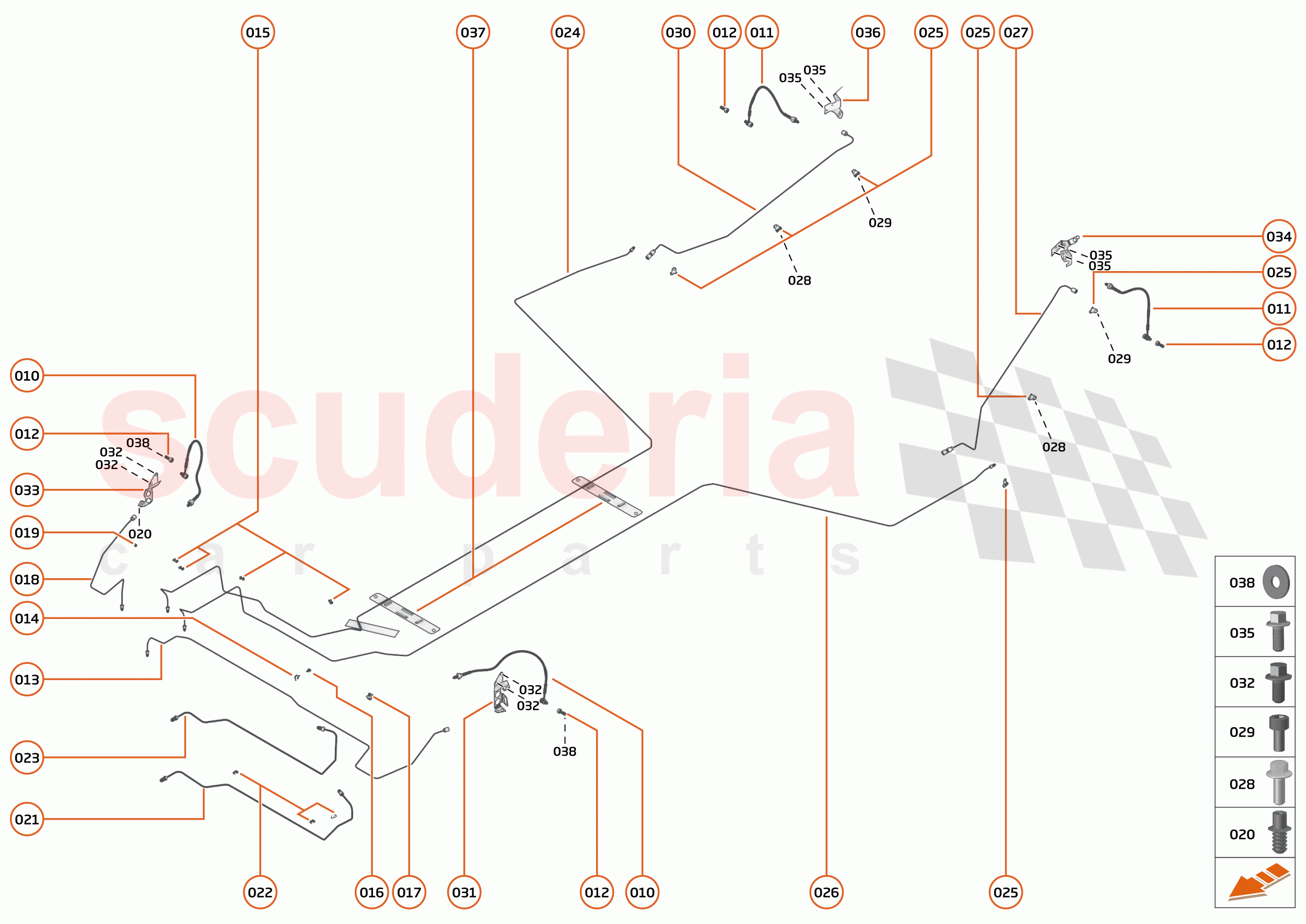 25 - BRAKES - SYSTEMS - 25.4 - BRAKE PIPES of McLaren McLaren 765LT