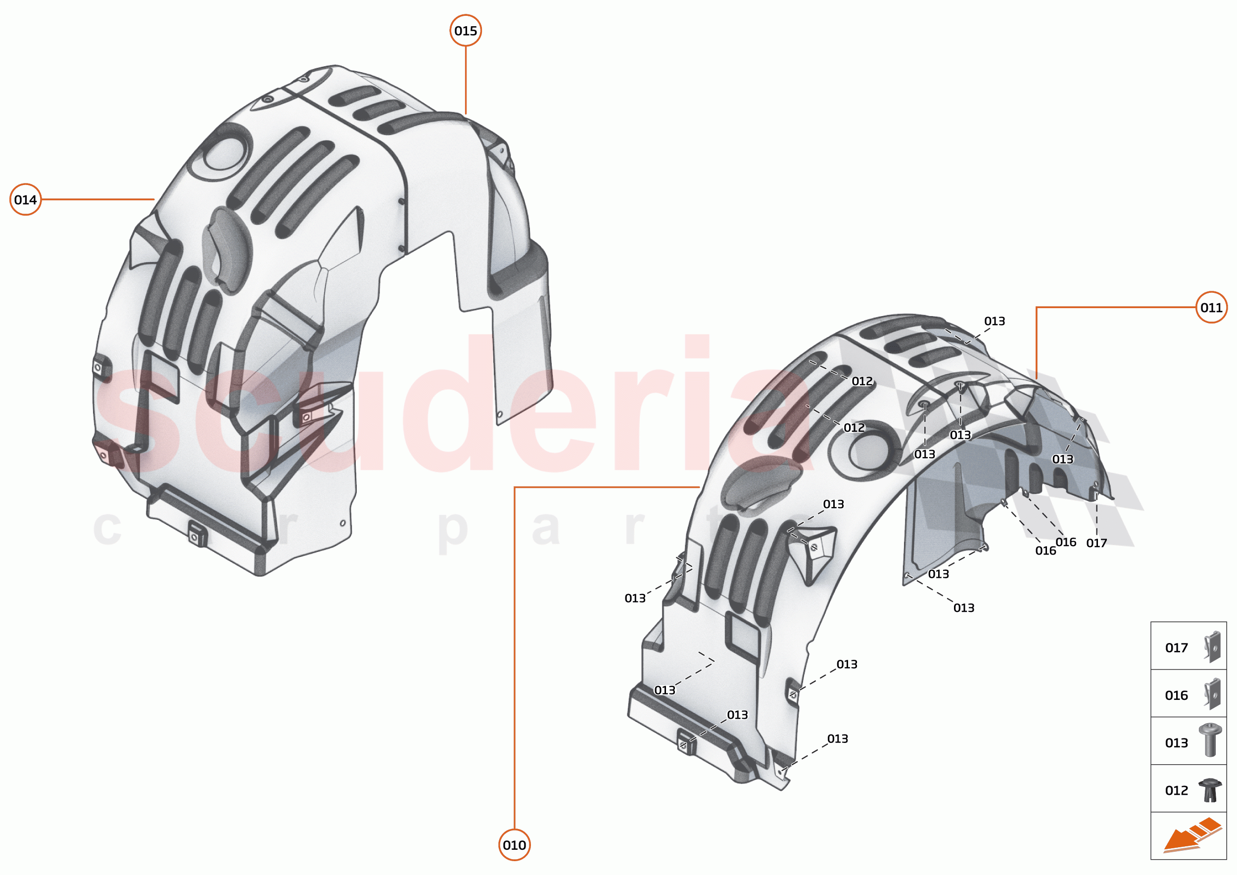 16 - LINERS AND NVH - 16.2 - REAR WHEELARCH LINERS of McLaren McLaren 765LT Spider