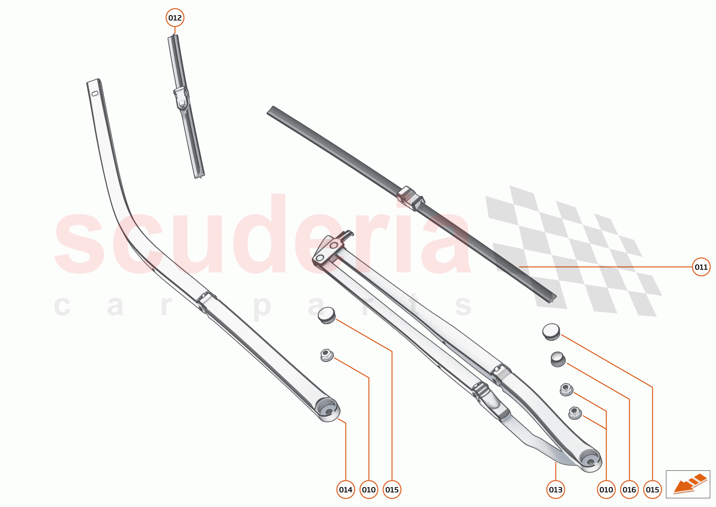 11 - WIPERS & WASHER SYSTEM - 11.2 - WINDSCREEN WIPER ARMS of McLaren McLaren 620R