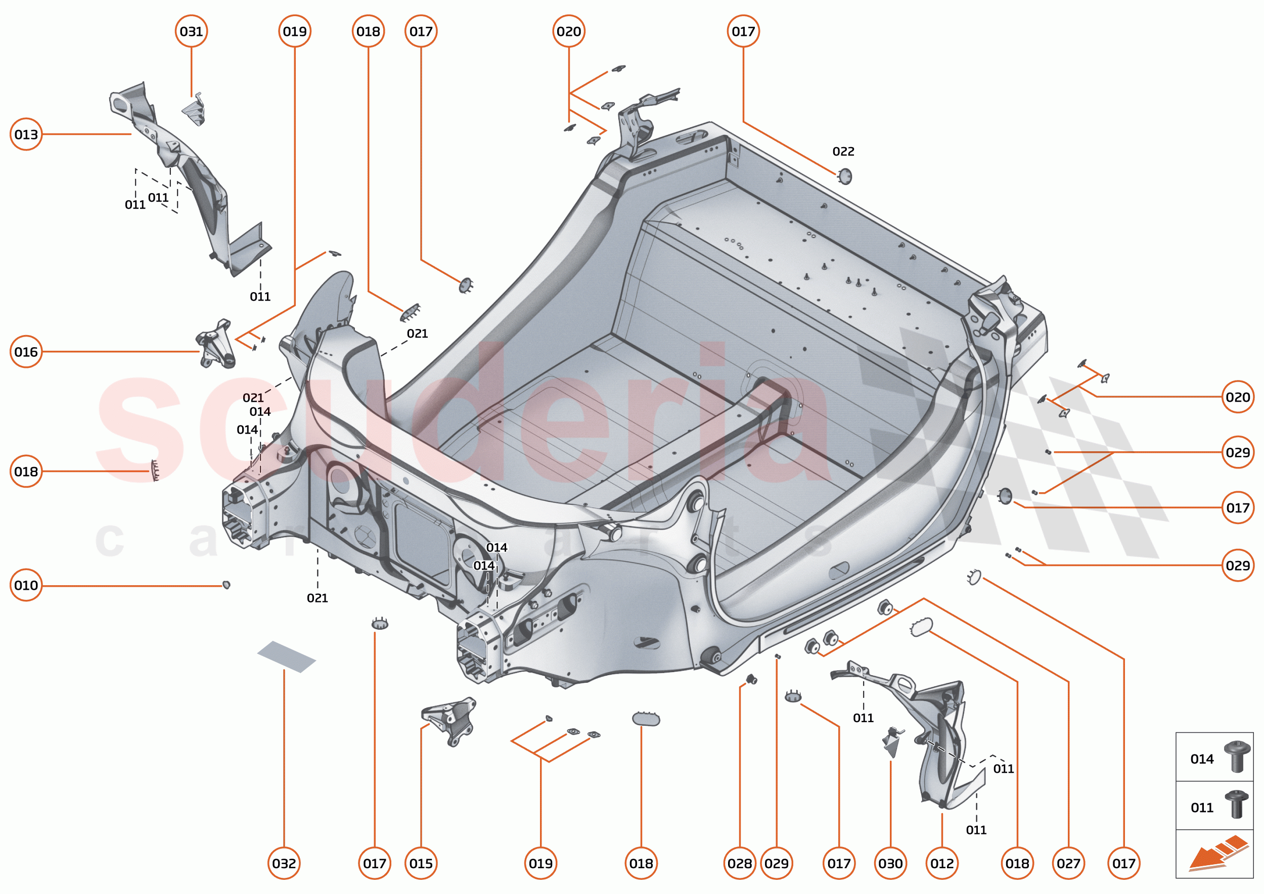 2 - MID STRUCTURES - 2.1 - MONOCOQUE of McLaren McLaren 765LT Spider