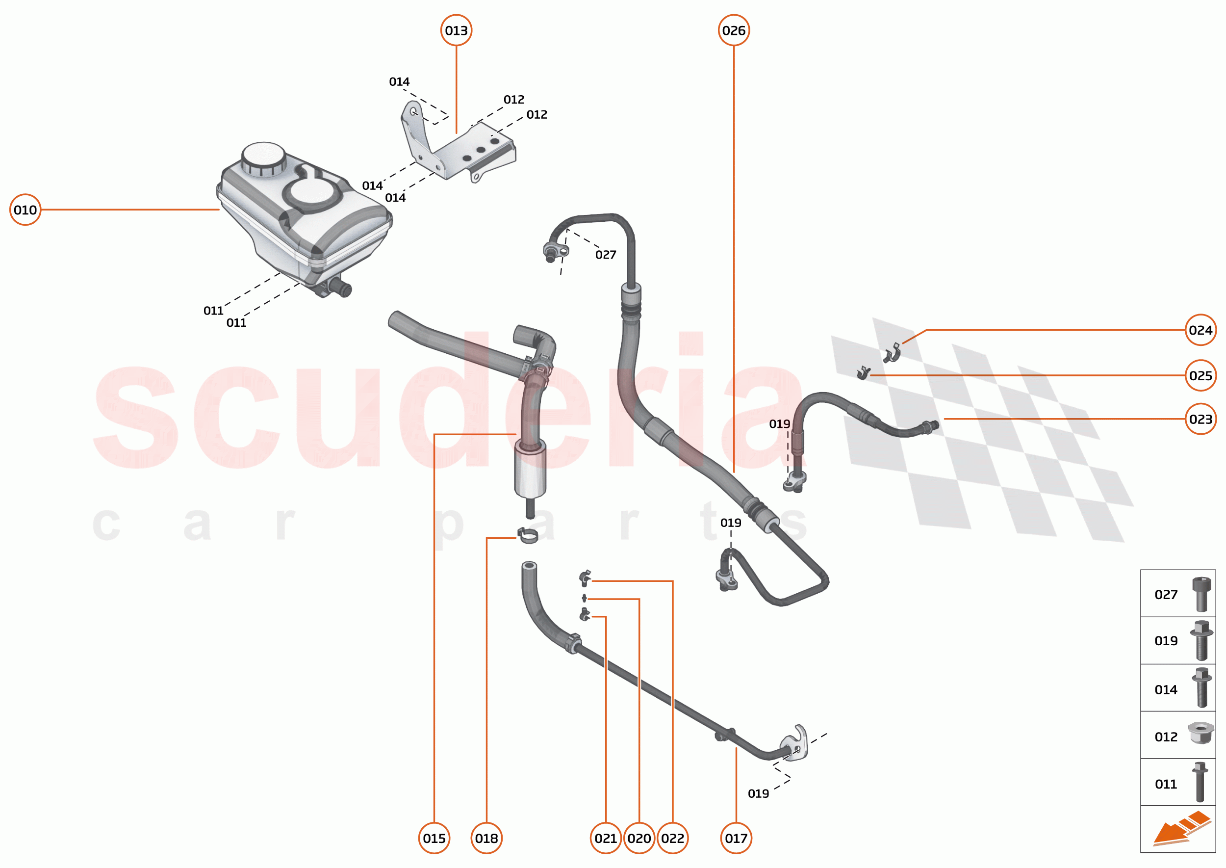 28 - STEERING - 28.1 - STEERING FLUID SYSTEM of McLaren McLaren 765LT Spider