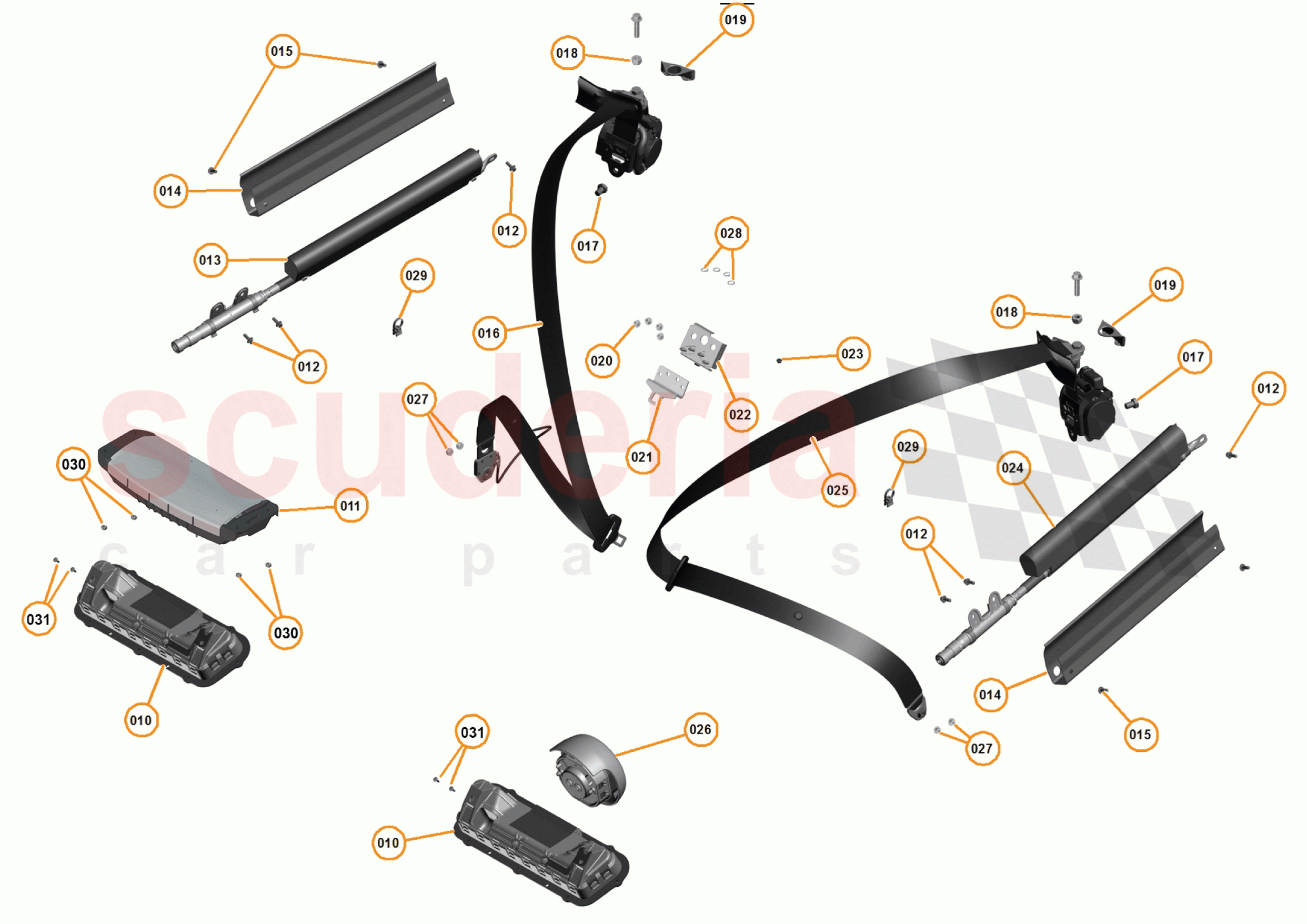 30 - N4 - RESTRAINTS - 30.1 - 01 - RESTRAINTS of McLaren McLaren 625C Coupe