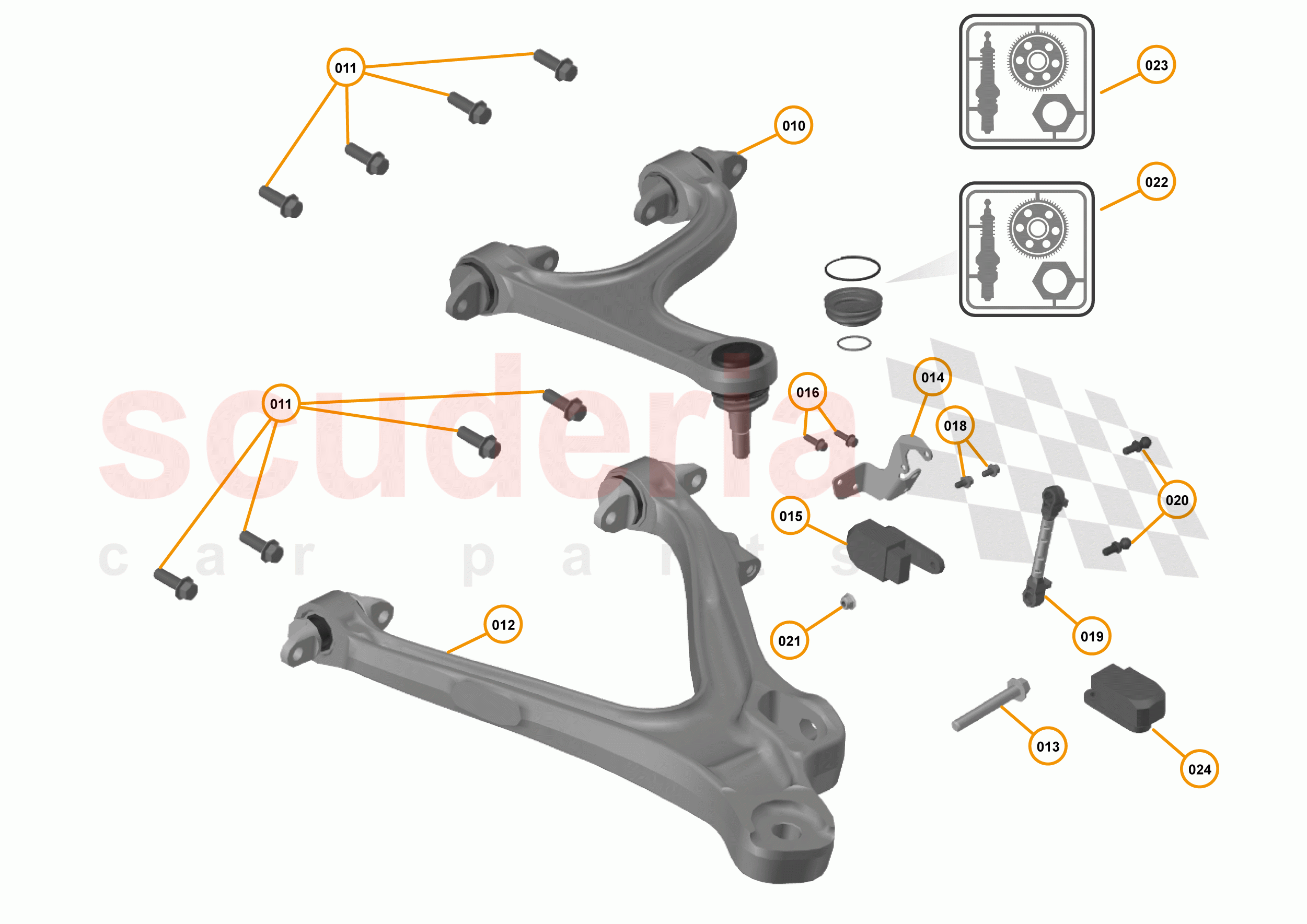 19 - SUSPENSION - REAR - 19.3 - TRANSVERSE LINKS REAR of McLaren McLaren 720S Coupe