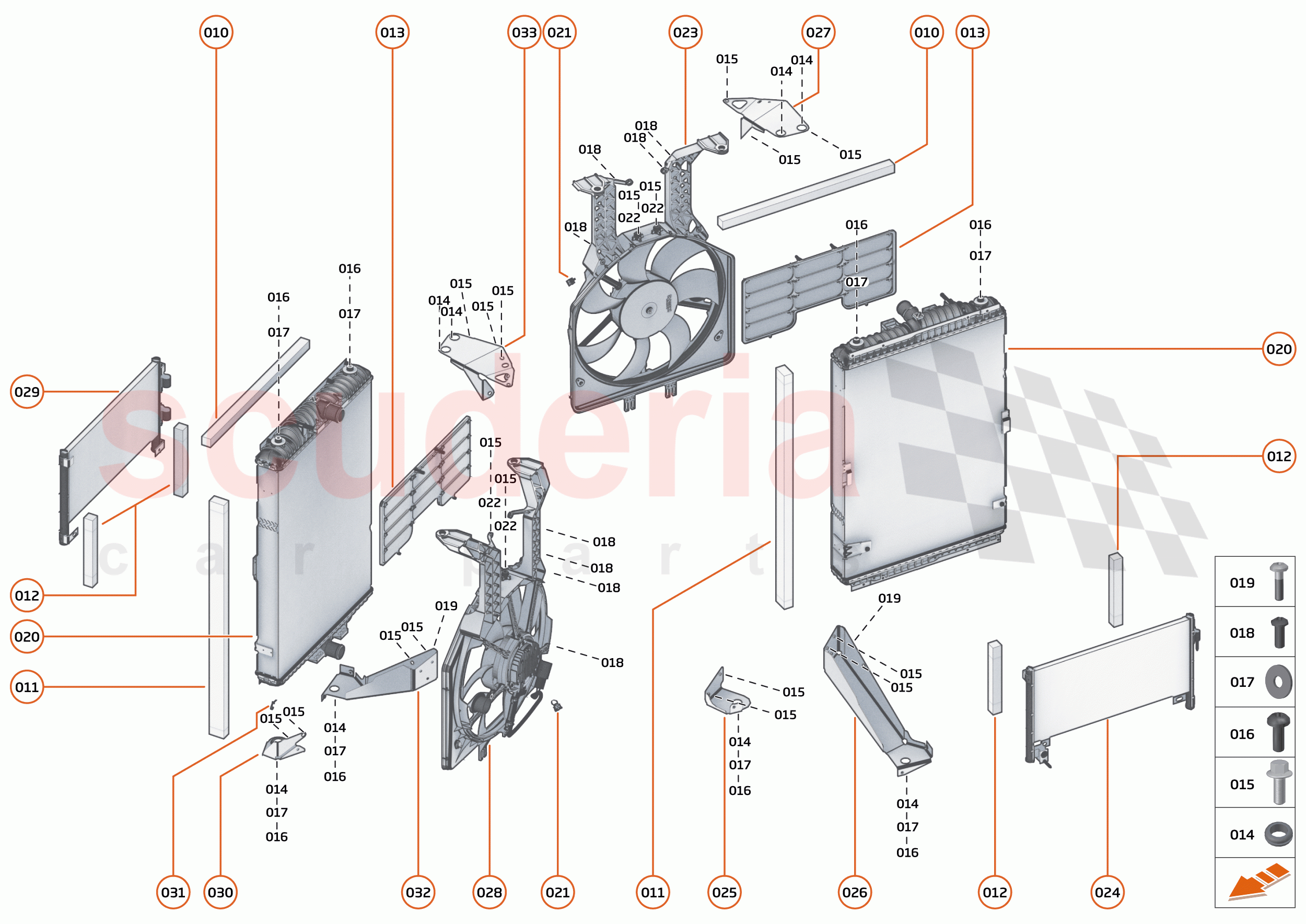 31 - COOLING - HIGH TEMP - 31.2 - HIGH TEMP MAIN RADIATORS & FANS of McLaren McLaren 765LT Spider