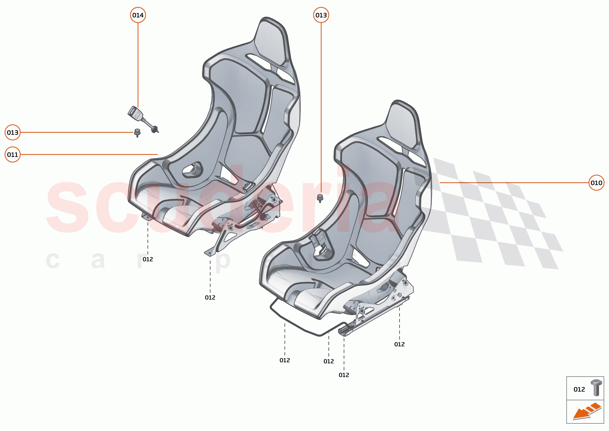 46 - INTERIOR SYSTEMS - 46.7 - SEAT ASSY of McLaren McLaren 620R