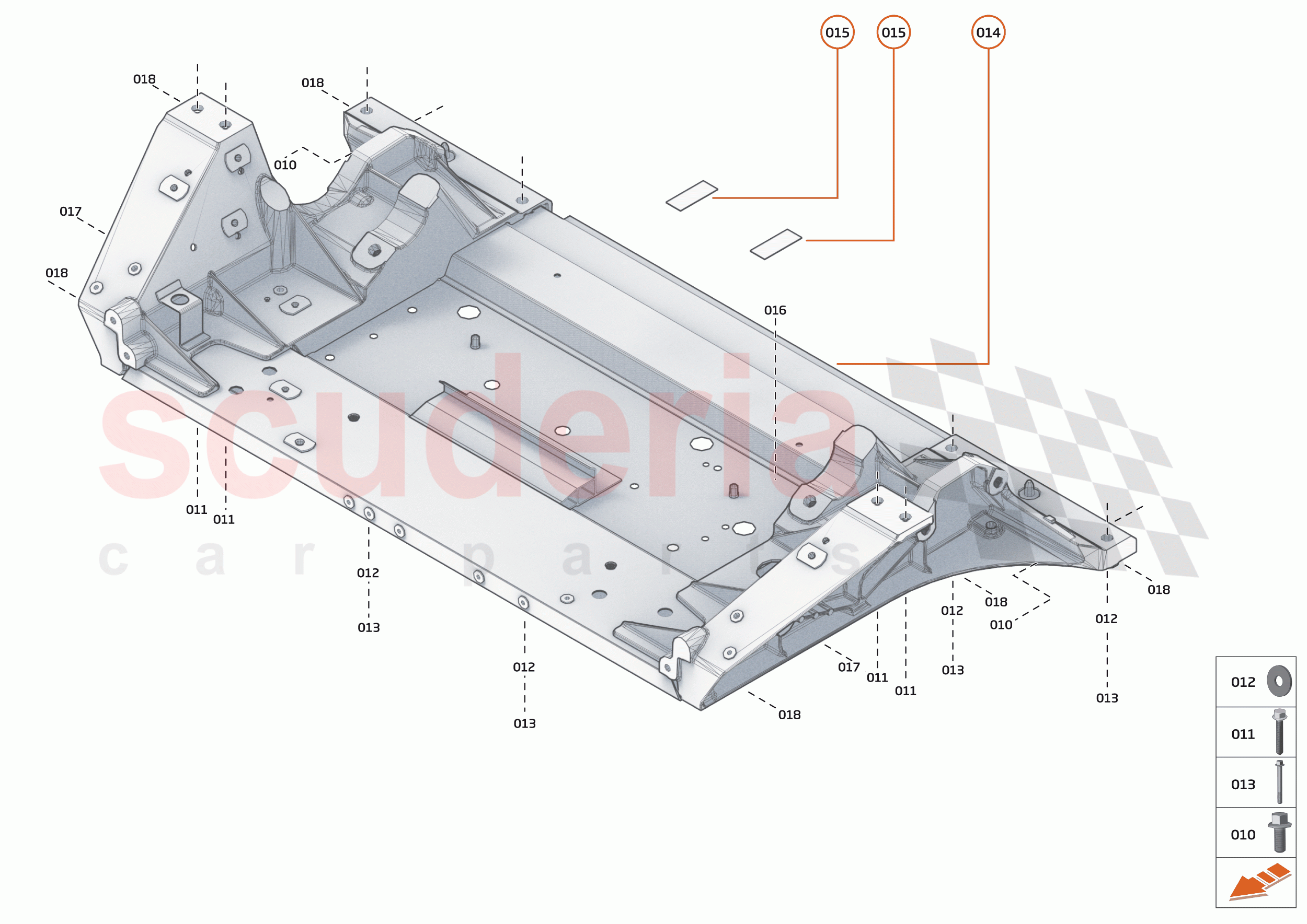 1 - FRONT STRUCTURES - 1.2 - FRONT SUBFRAME of McLaren McLaren Senna GTR