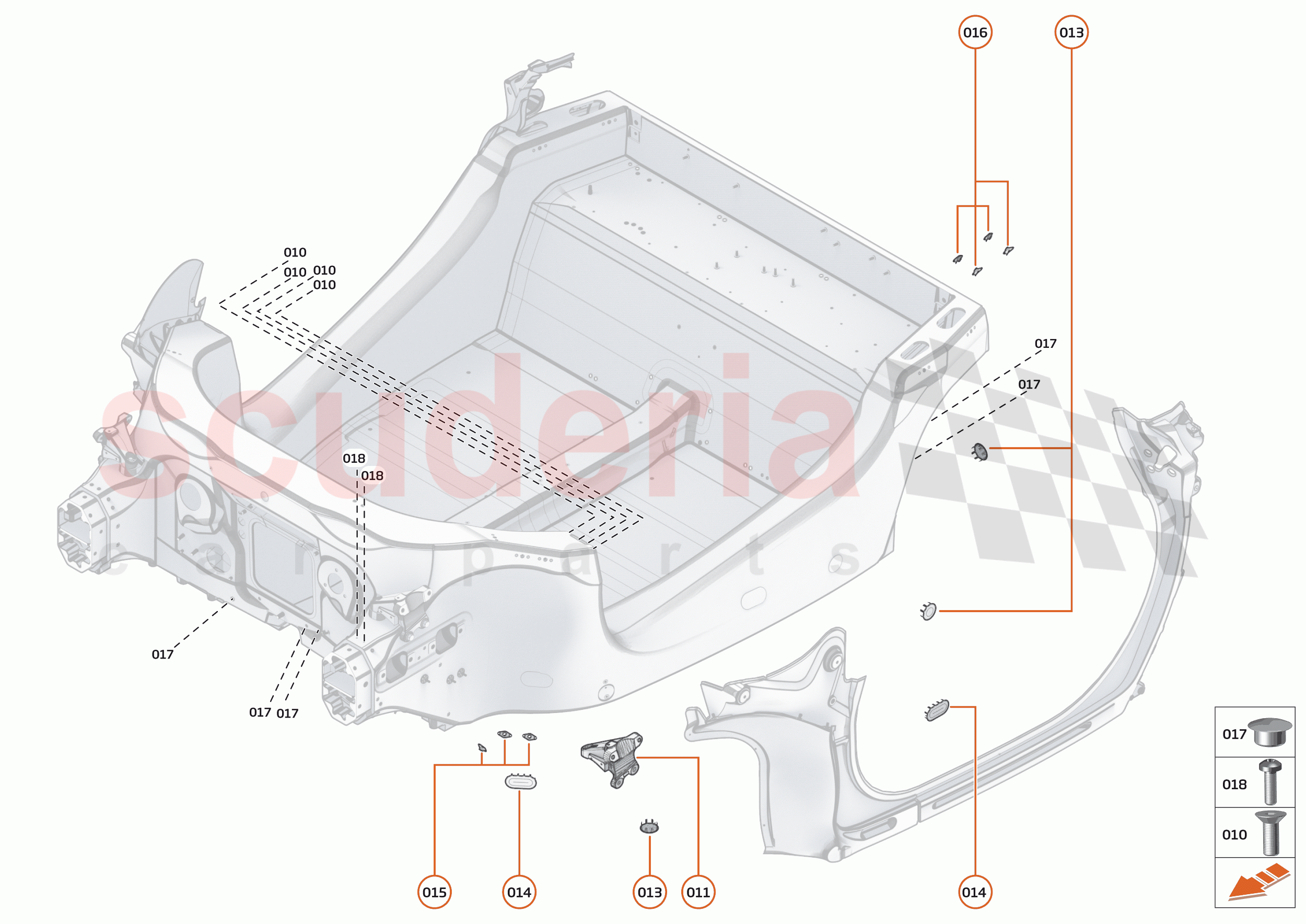 2 - MID STRUCTURES - 2.1 - MONOCOQUE of McLaren McLaren Senna