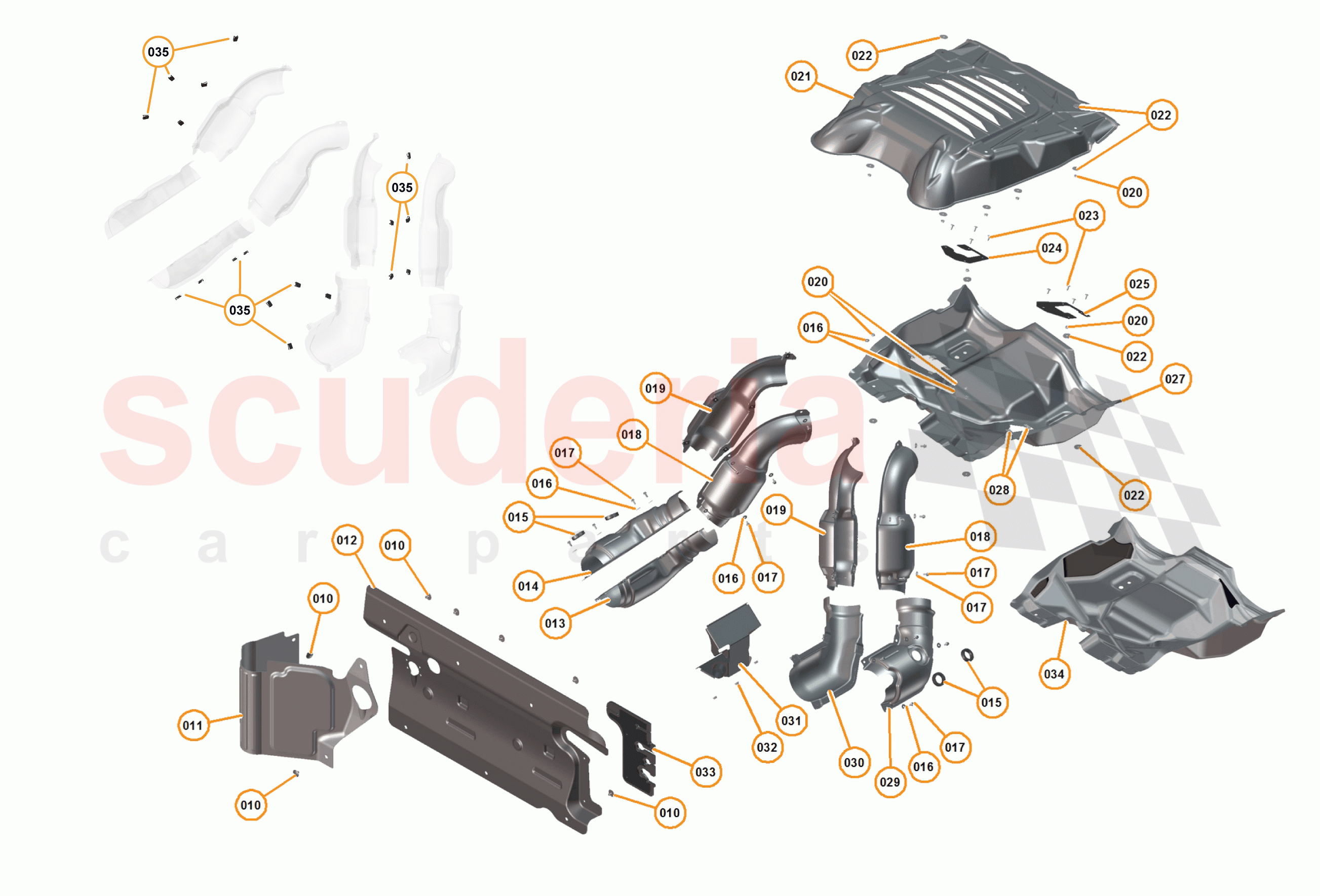 15 - E1 - HEAT INSULATION - 15.1 - 01 - HEAT INSULATION of McLaren McLaren 12C Coupe