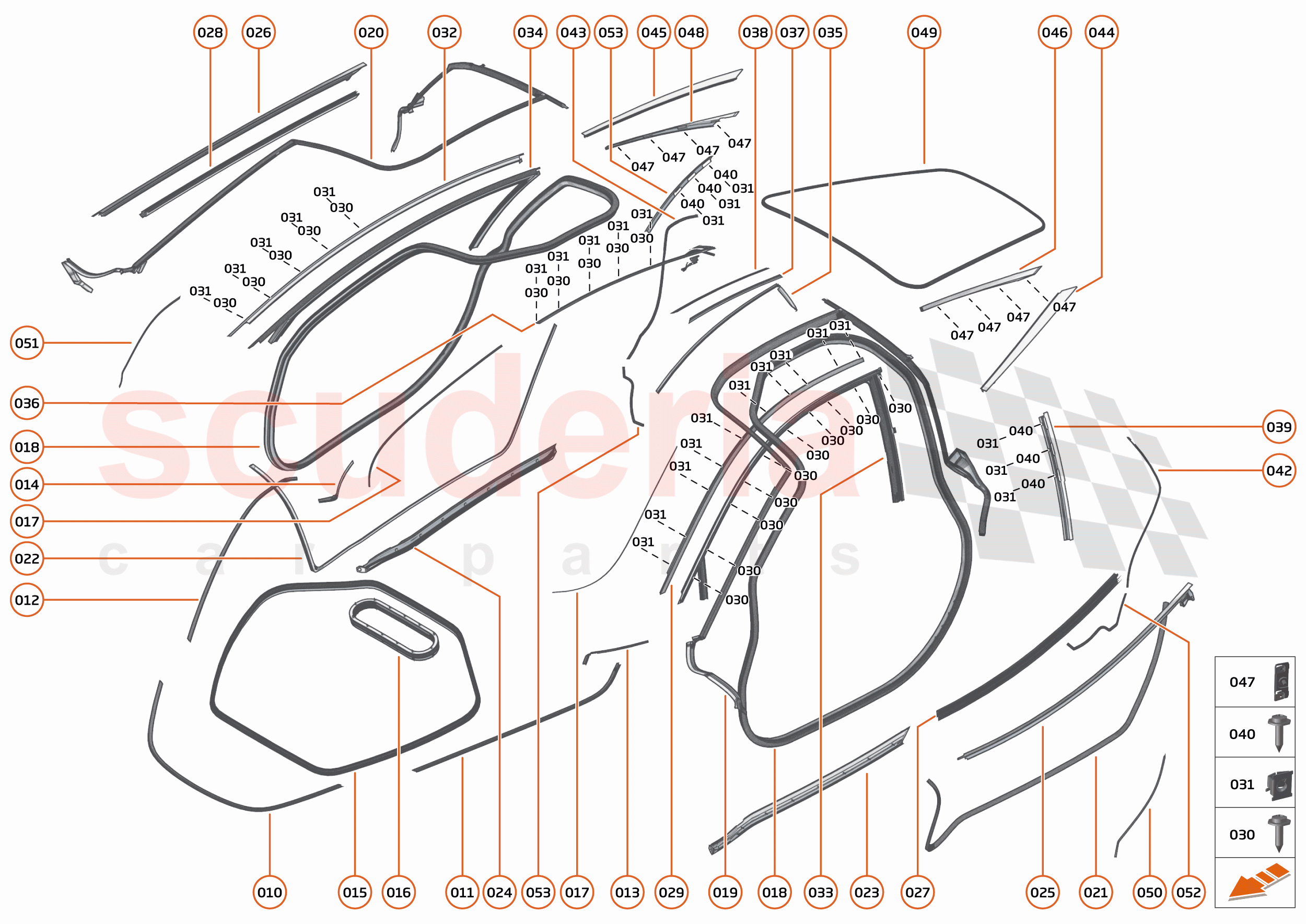 7 - CLOSURES - 7.10 - CLOSURES SEALS of McLaren McLaren 765LT