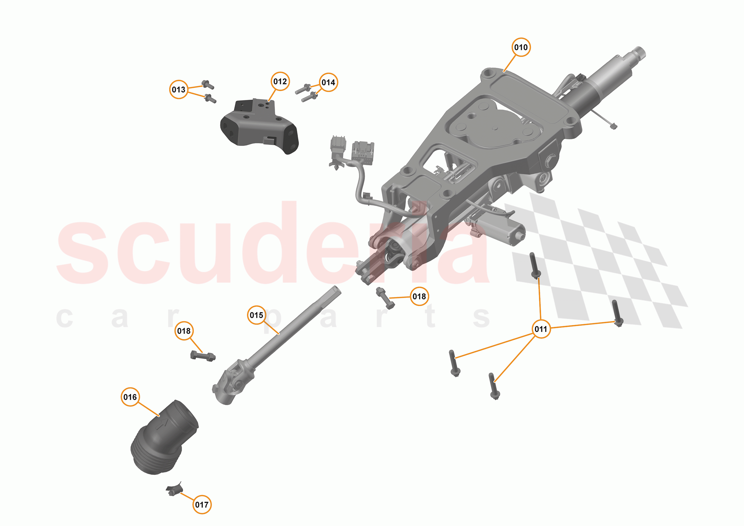 25 - STEERING - 25.5 - STEERING COLUMN - ELECTRIC of McLaren McLaren 540C Coupe