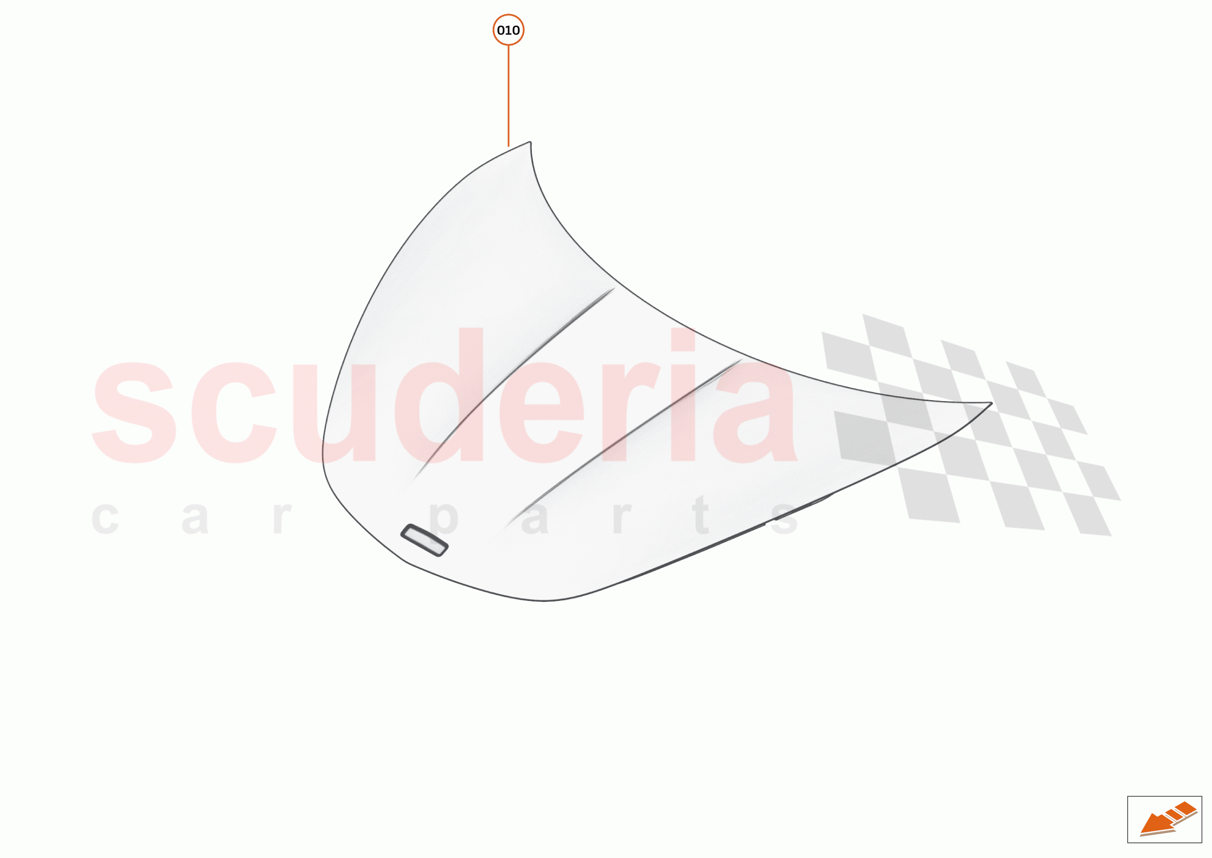 7 - CLOSURES - 7.1 - BONNET STRUCTURE of McLaren McLaren GT
