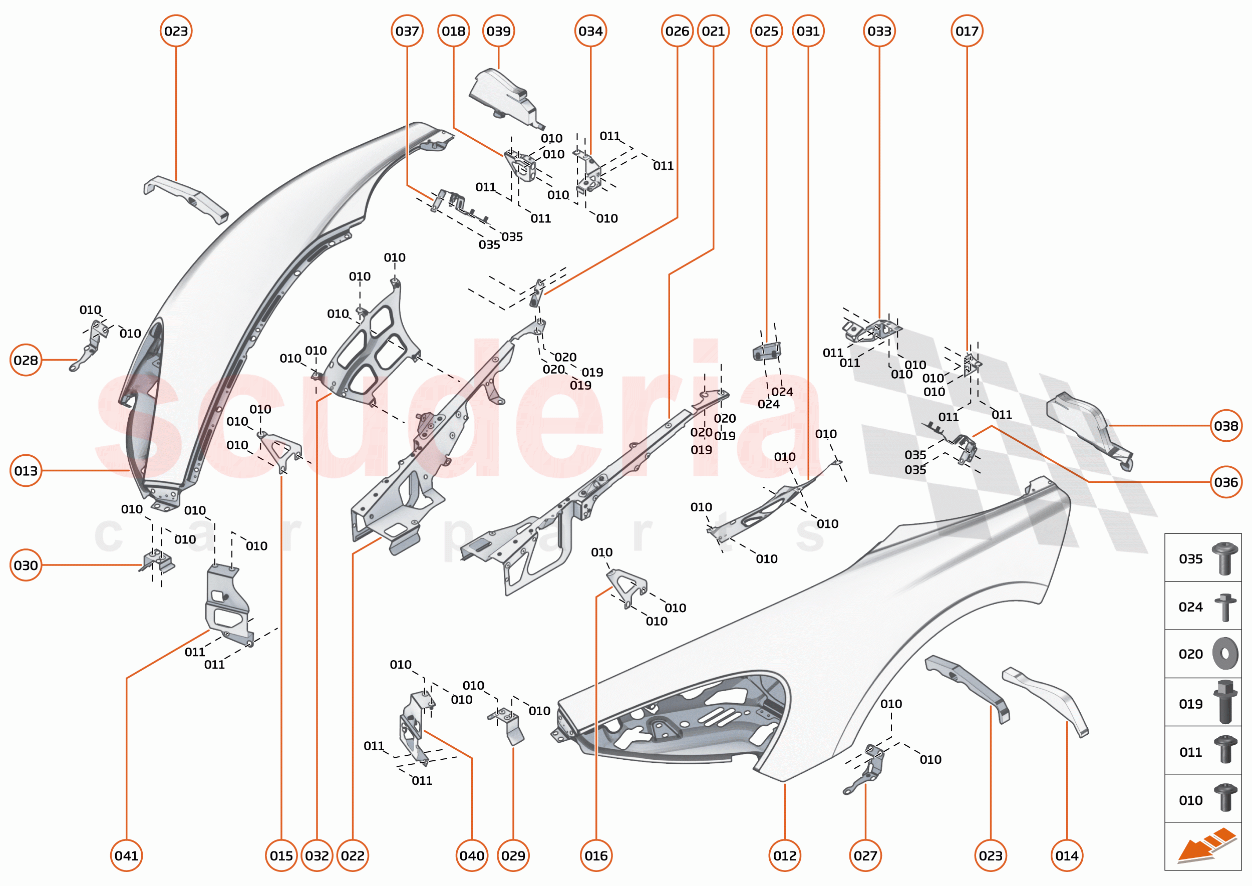 5 - PANELS - 5.1 - FRONT PANELS of McLaren McLaren 620R