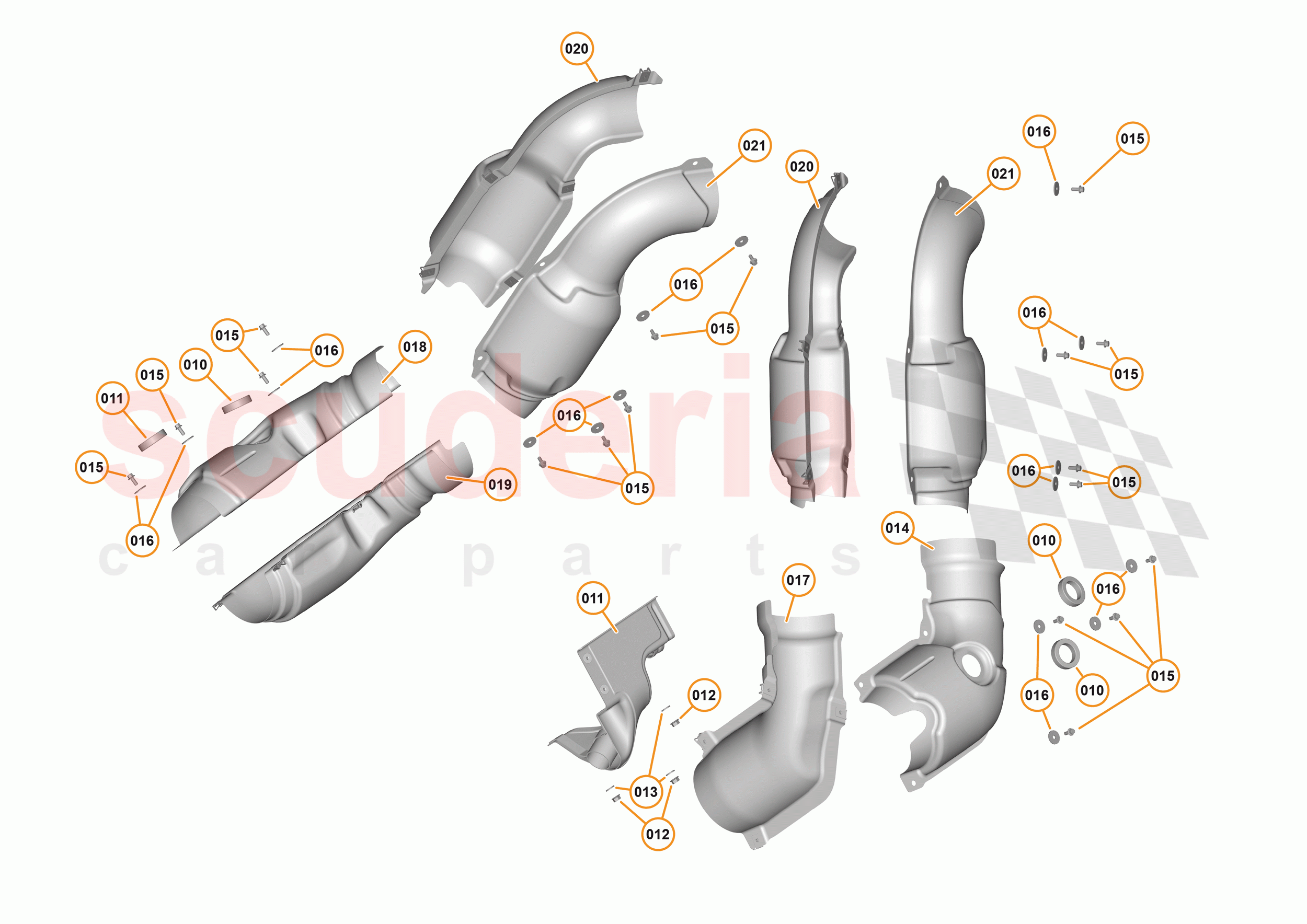 31 - HEAT INSULATION - 31.1 - HEATSHIELDS - POWERTRAIN MOUNTED of McLaren McLaren 570GT